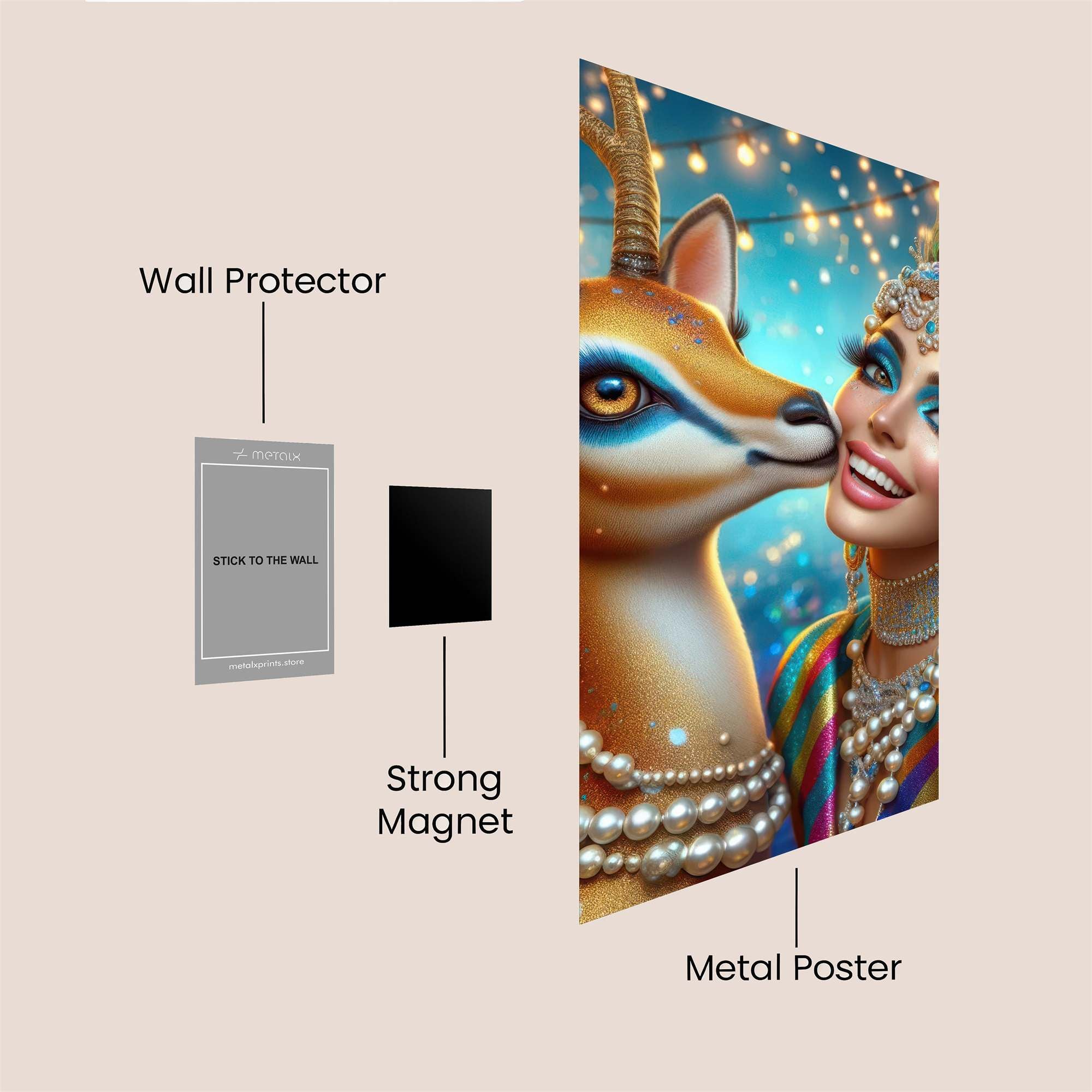 Deer Delight Safe Wall Magnetic / M