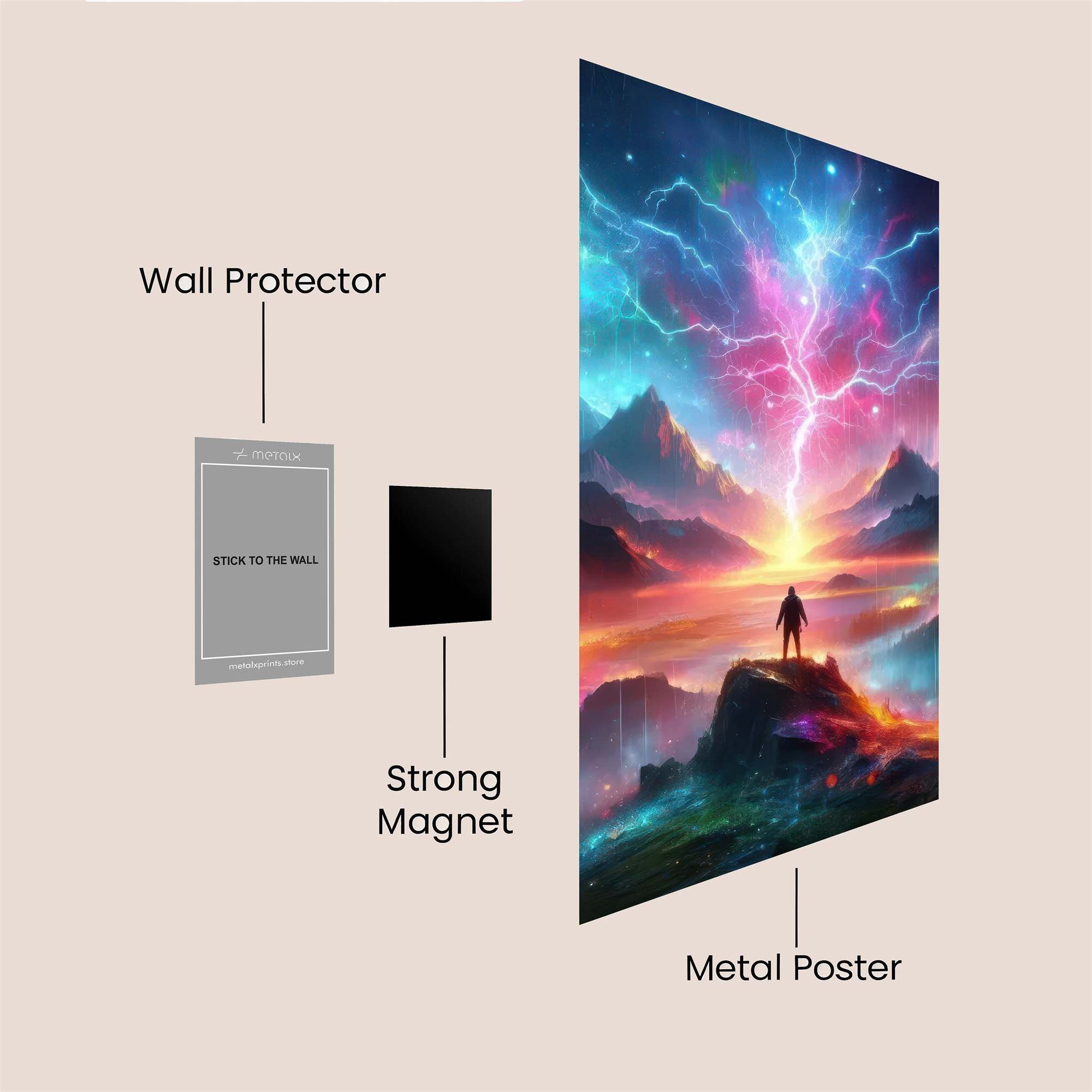 Aurora Awakening Safe Wall Magnetic / M