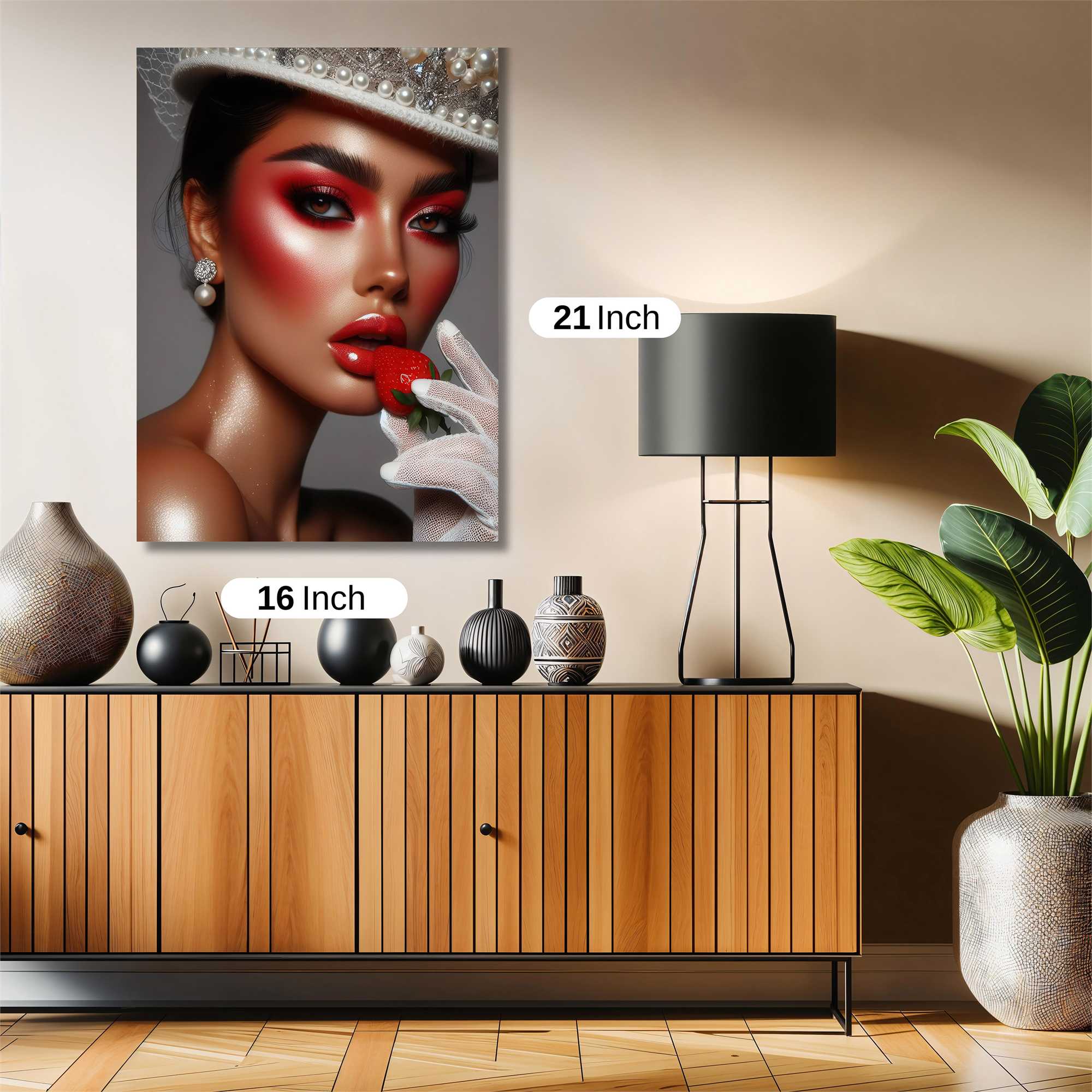 Strawberry Elegance Safe Wall Magnetic / M