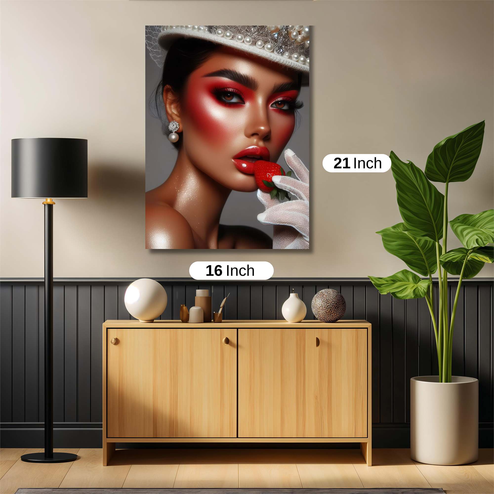 Strawberry Elegance Safe Wall Magnetic / M