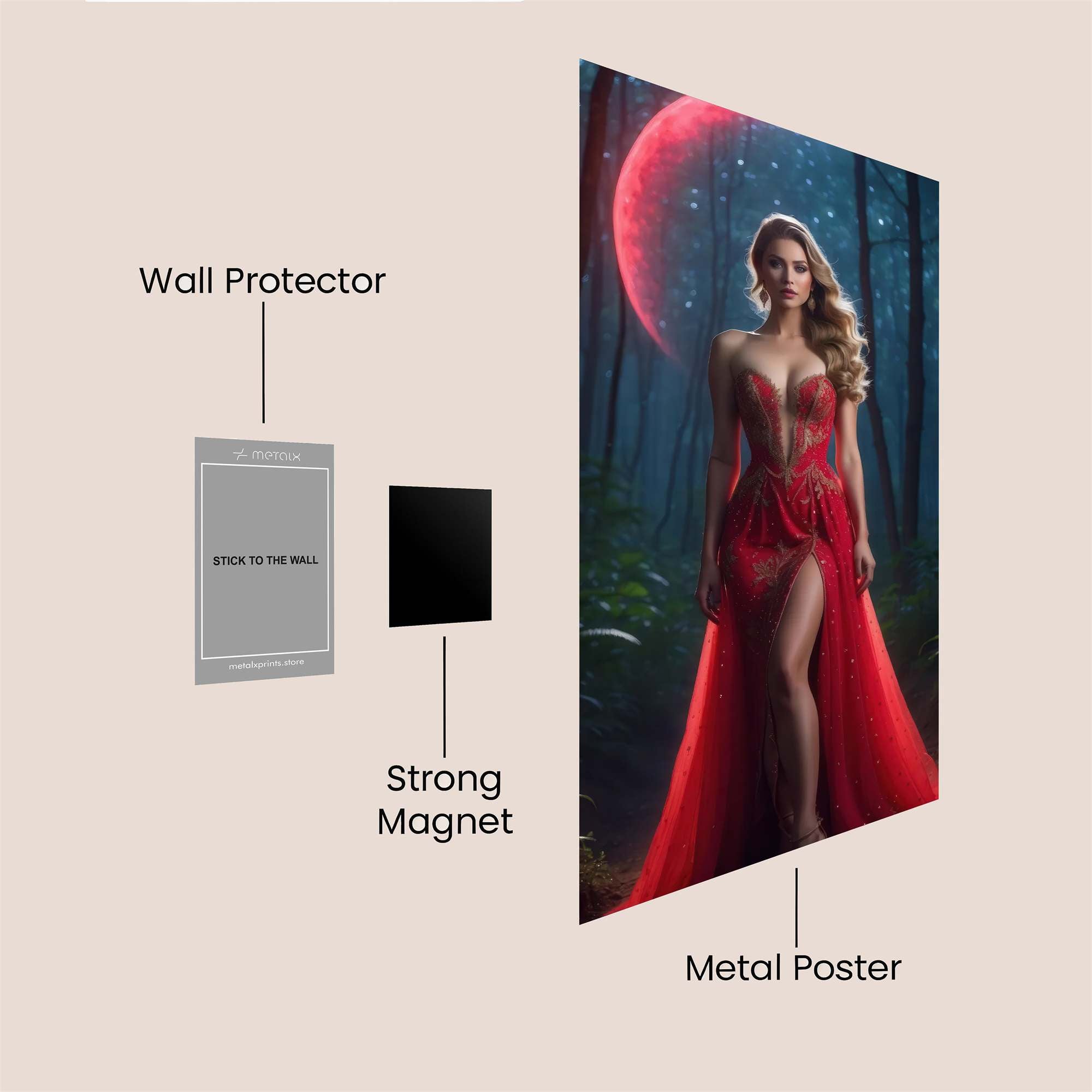 Moonlit Enchantress Safe Wall Magnetic / M