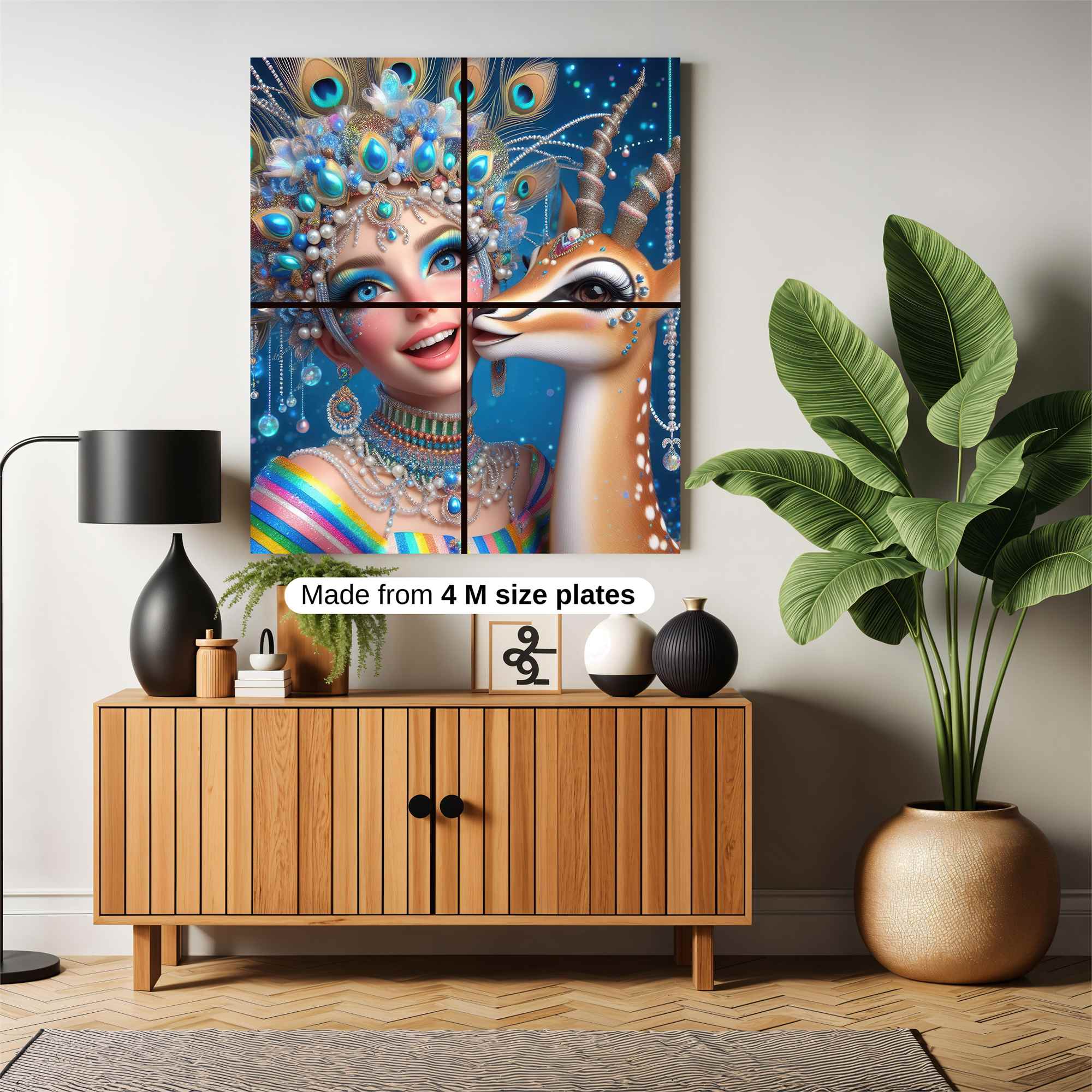 Peacock Bliss Safe Wall Magnetic / M