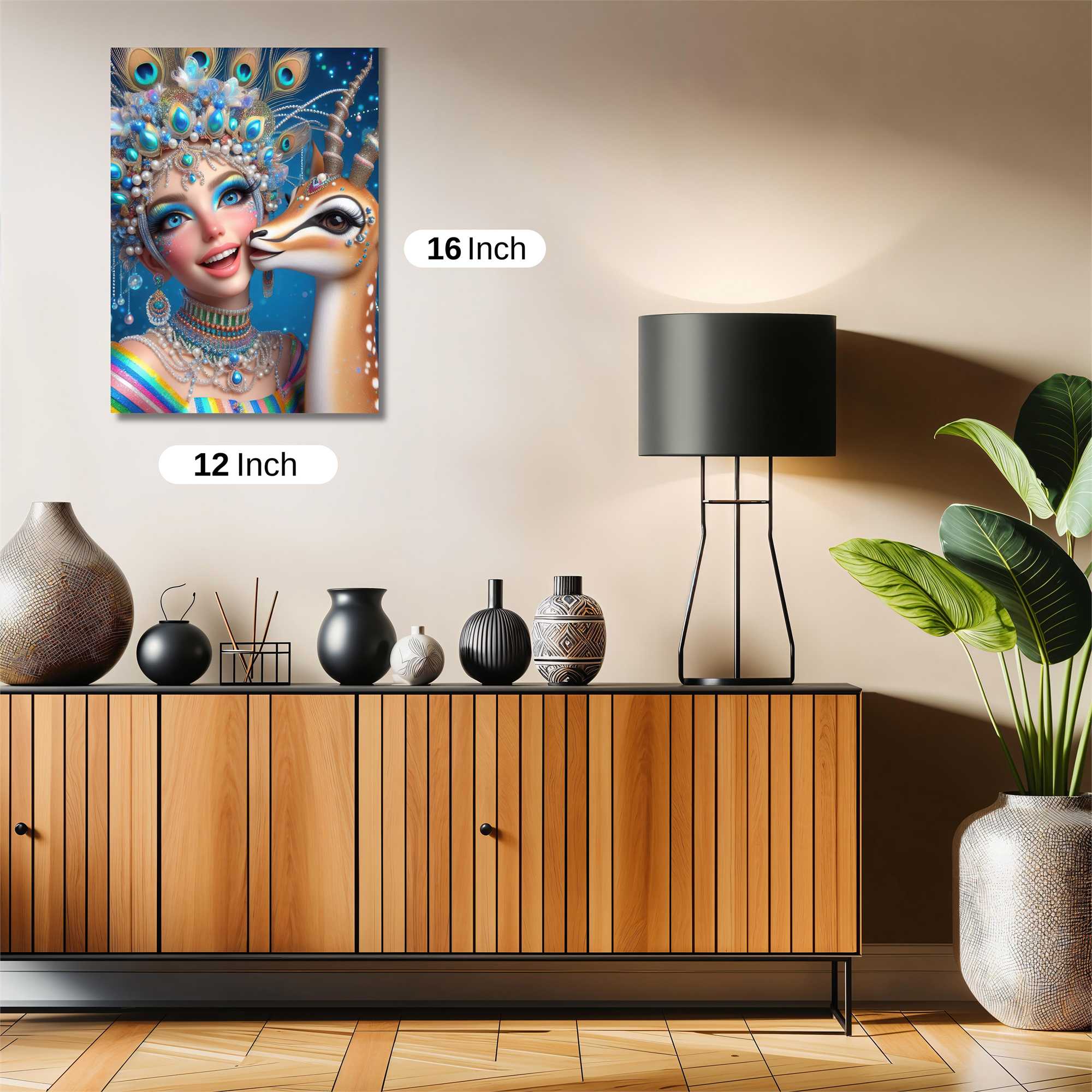 Peacock Bliss Safe Wall Magnetic / M