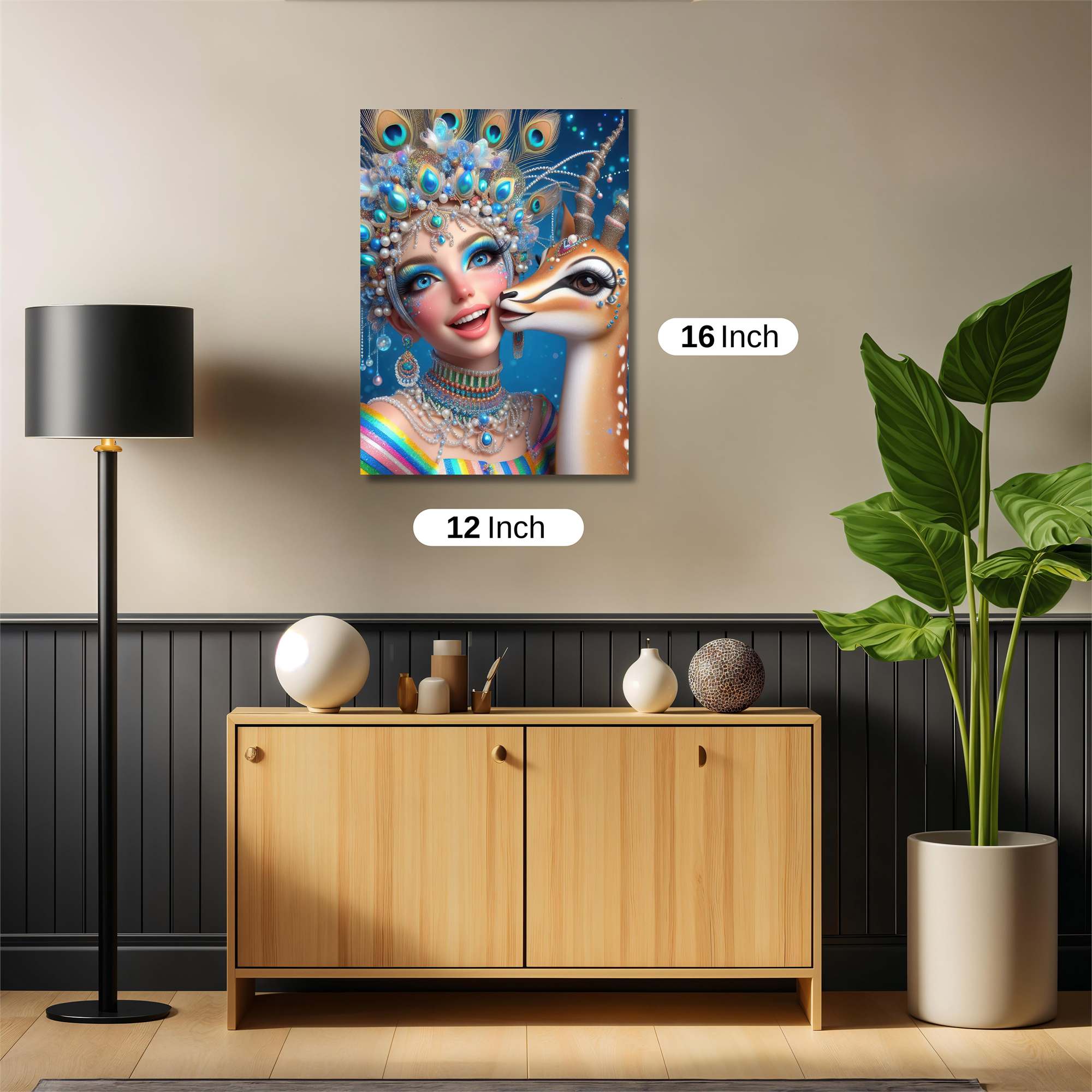 Peacock Bliss Safe Wall Magnetic / M