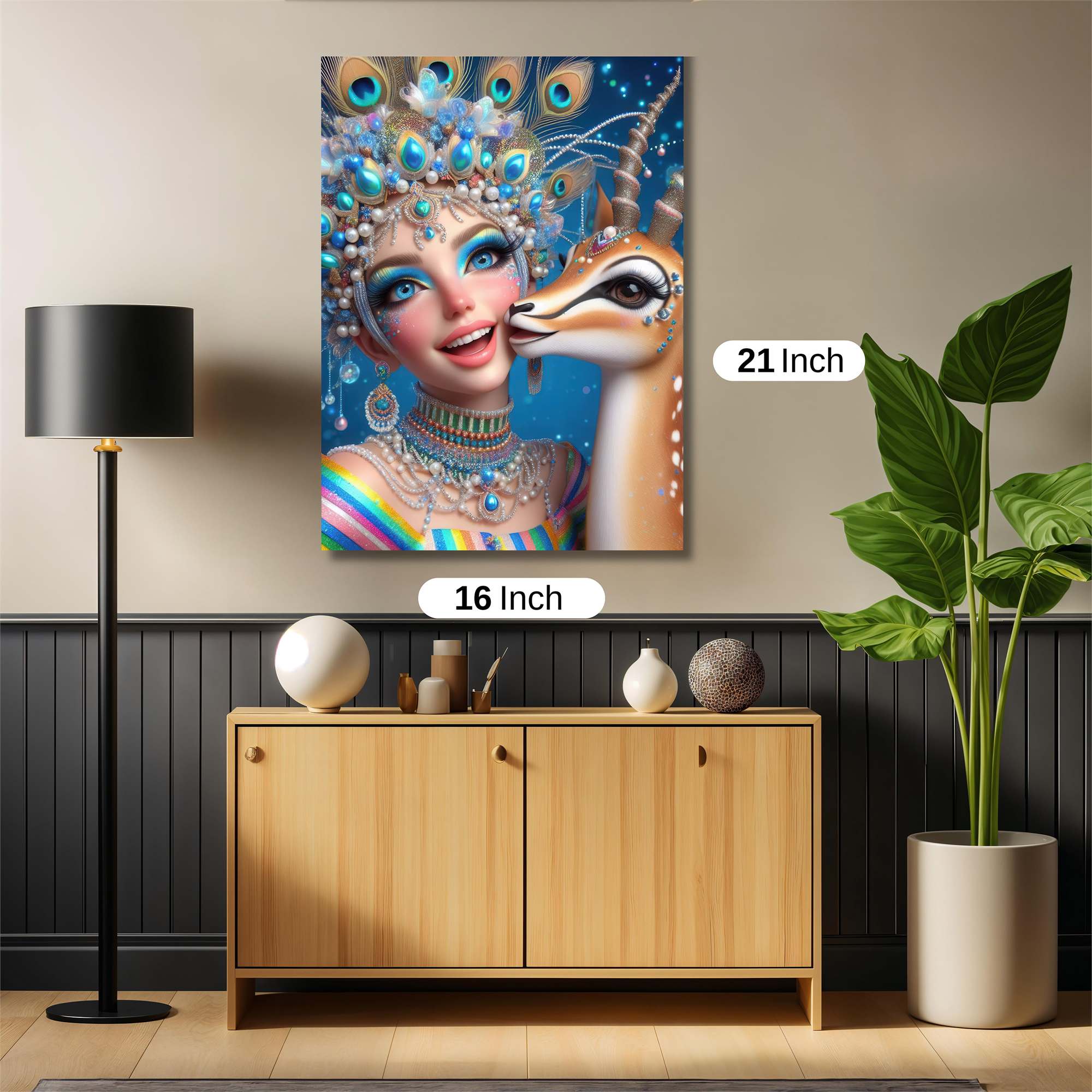 Peacock Bliss Safe Wall Magnetic / M