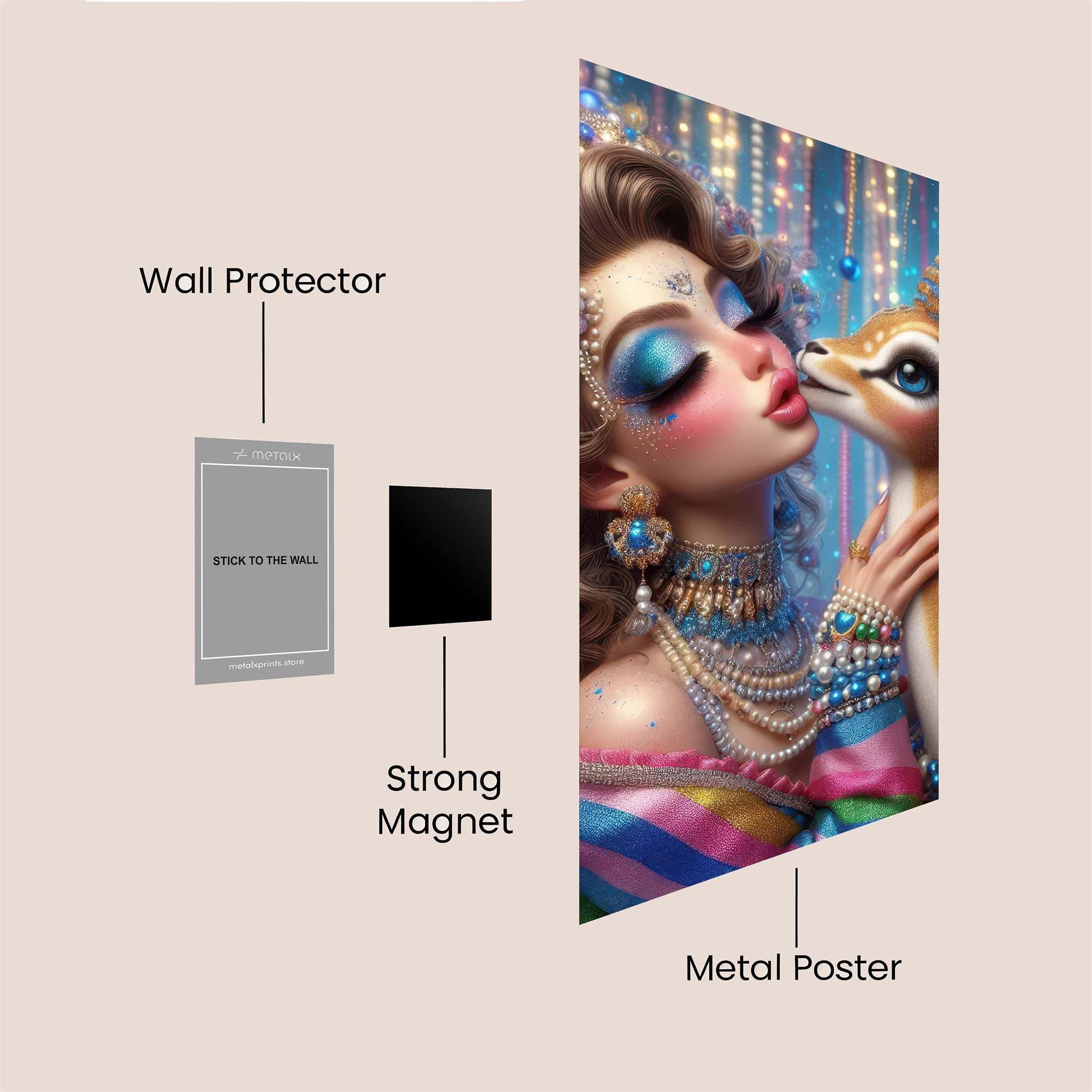 Deer Enchantment Safe Wall Magnetic / M