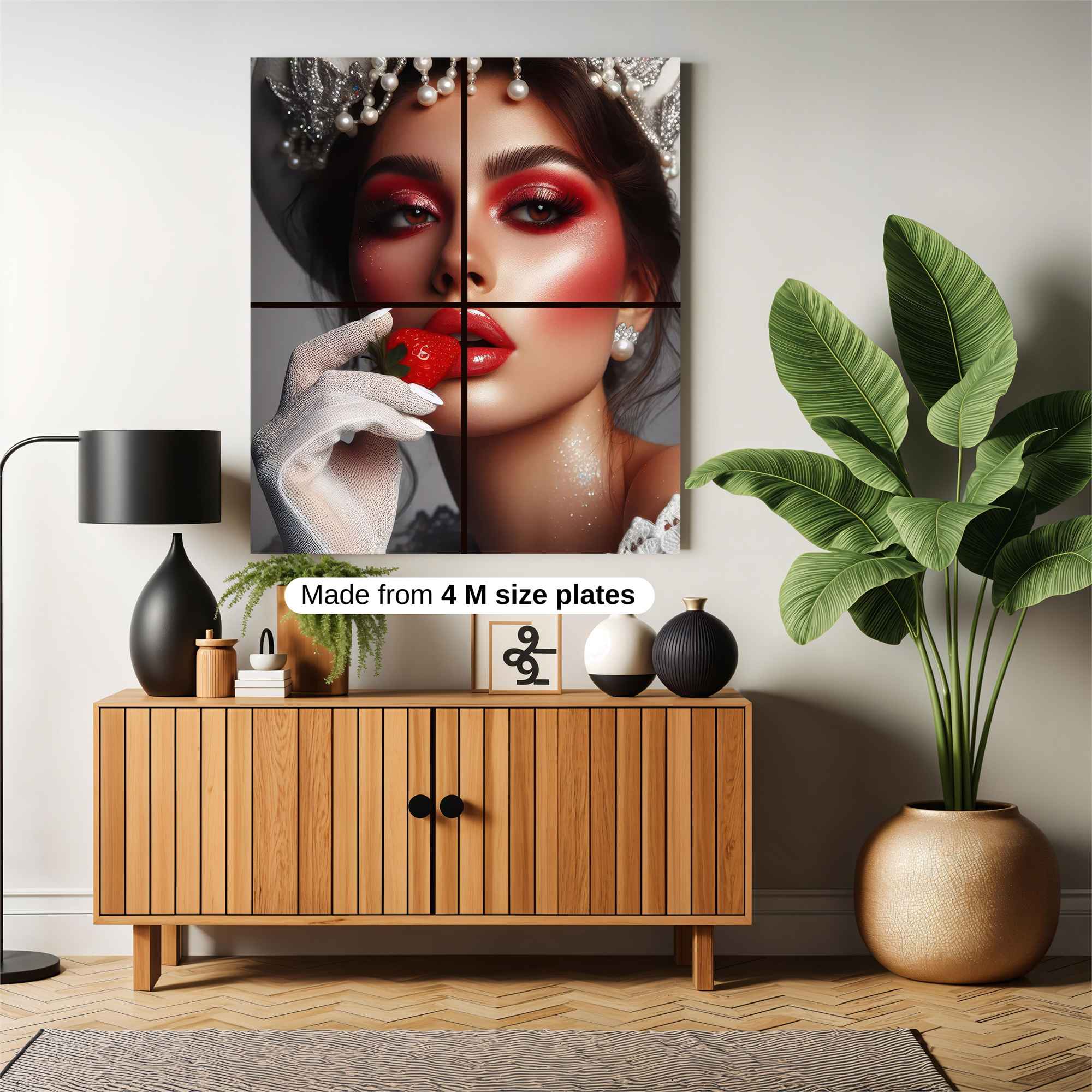 Strawberry Elegance Safe Wall Magnetic / M