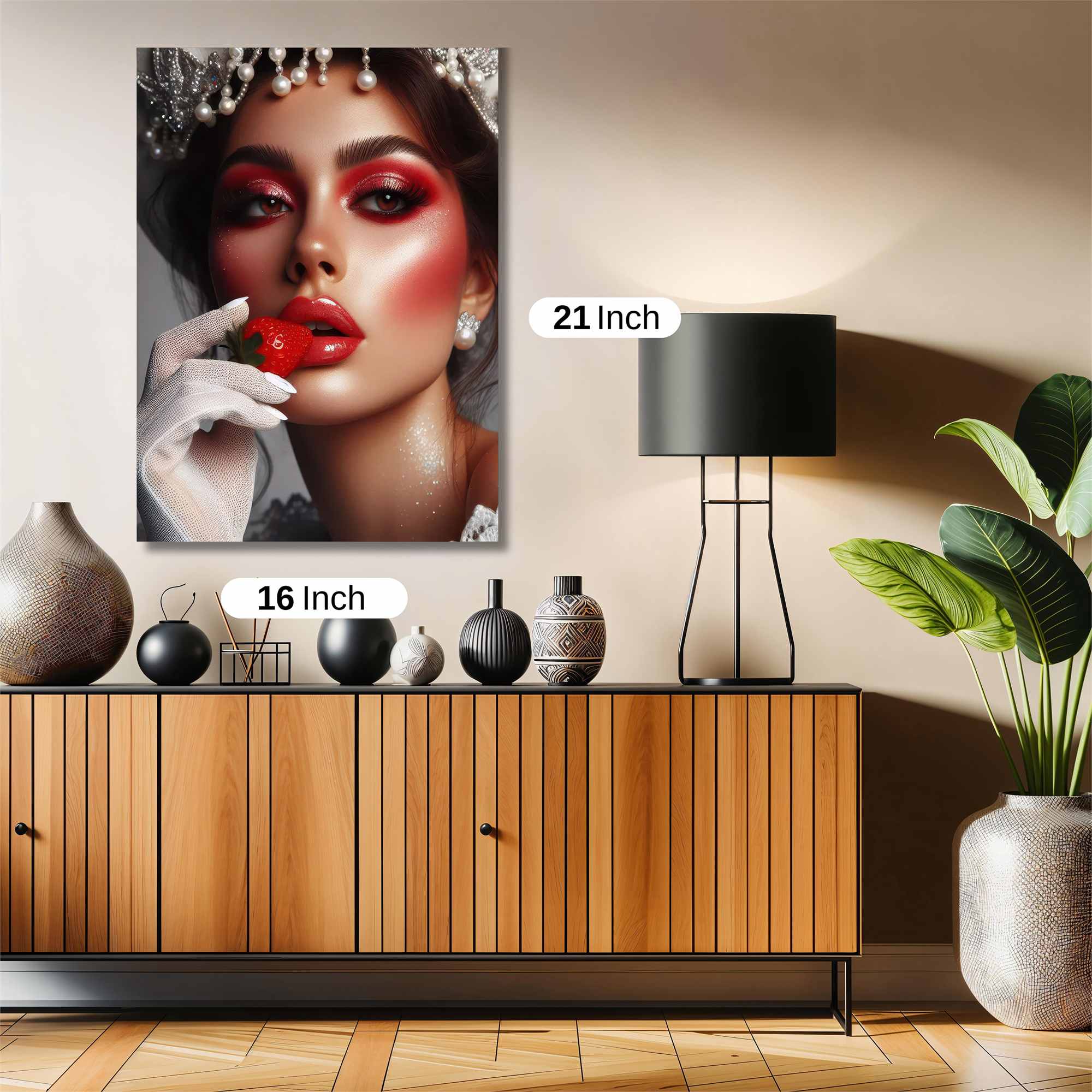 Strawberry Elegance Safe Wall Magnetic / M