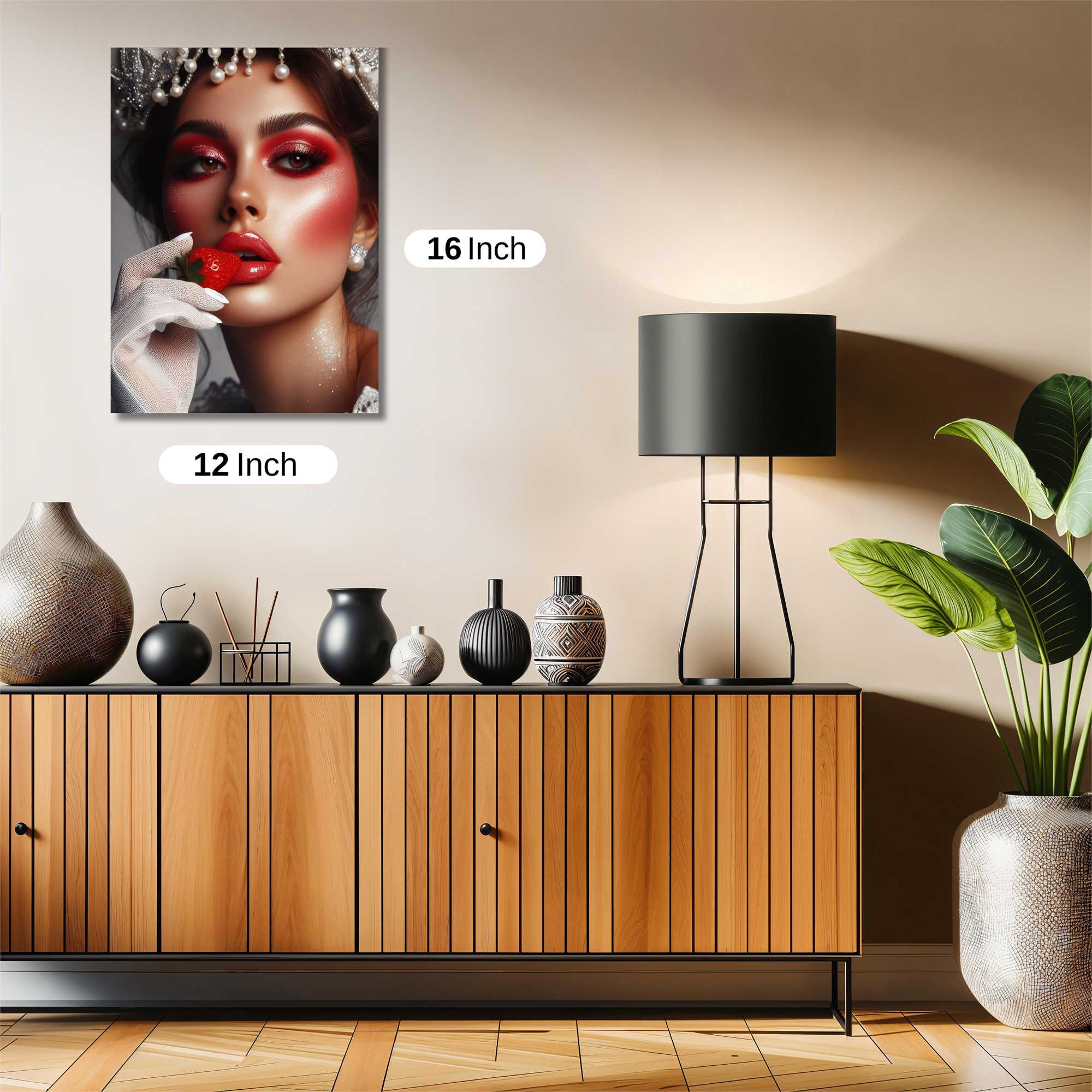 Strawberry Elegance Safe Wall Magnetic / M