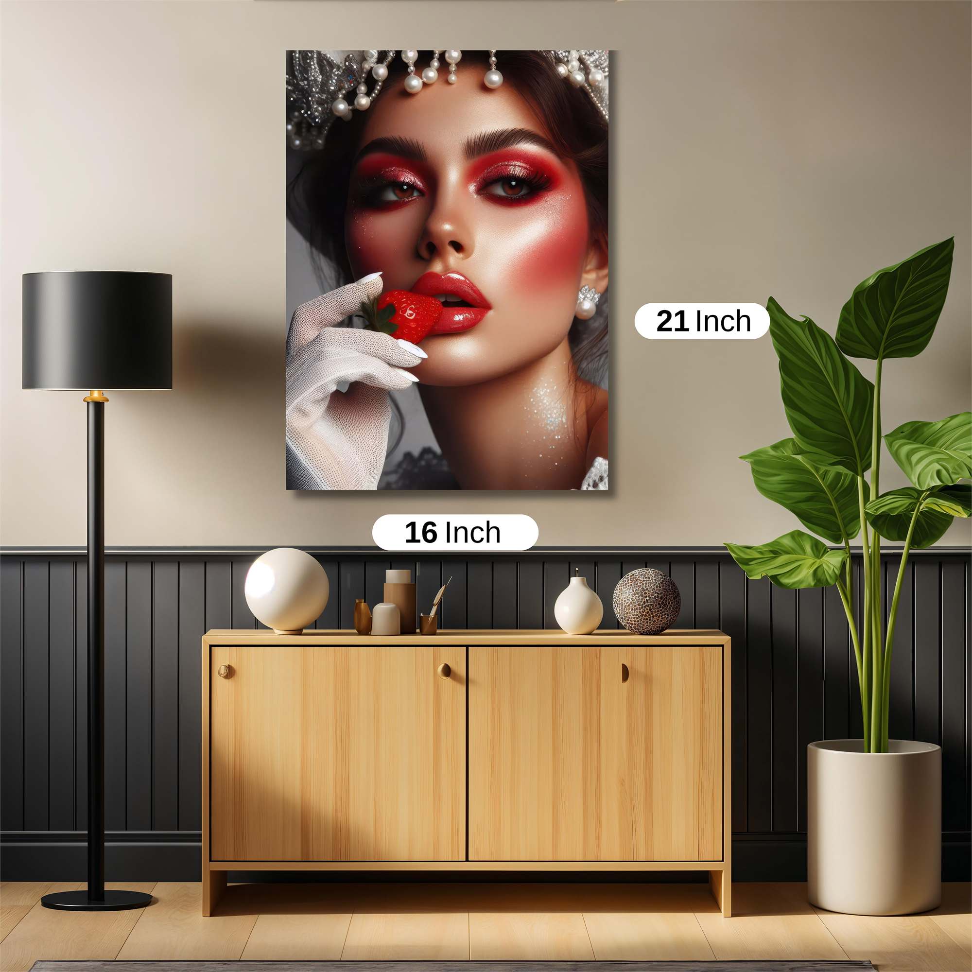 Strawberry Elegance Safe Wall Magnetic / M