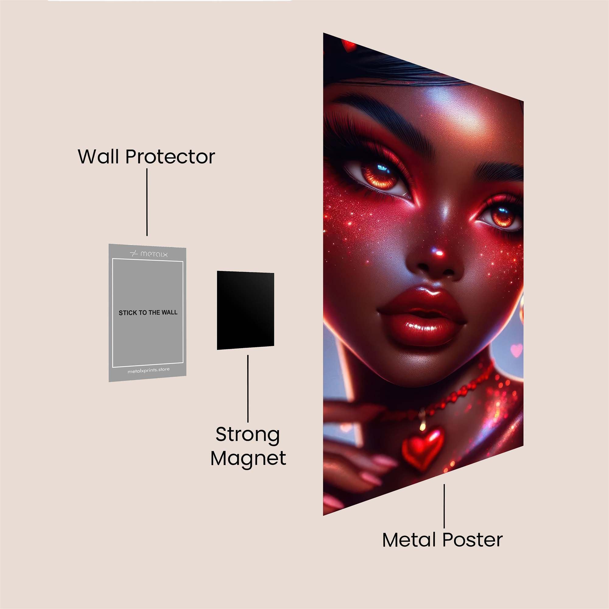 Heart Enchantress Safe Wall Magnetic / M