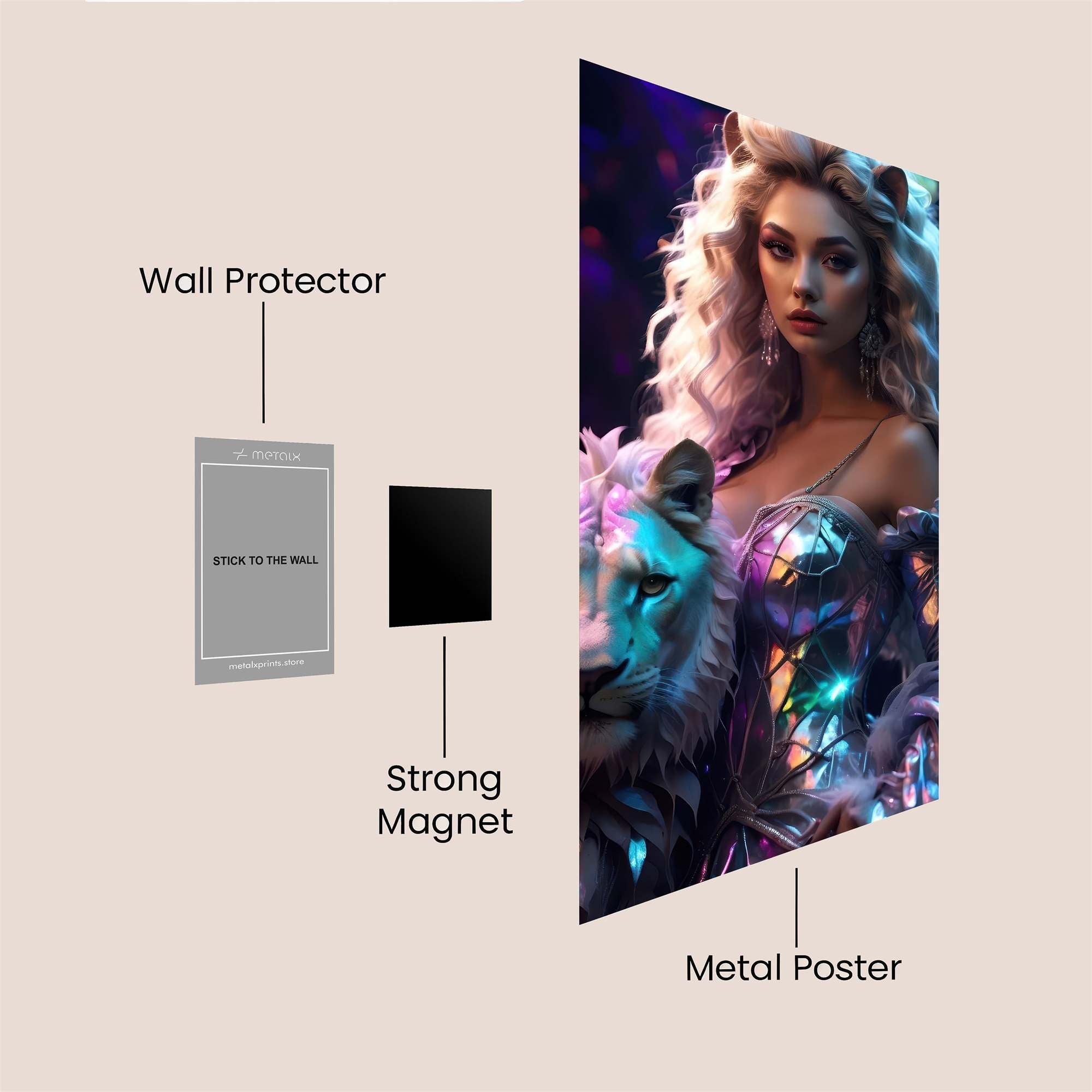 Lioness Luminary Safe Wall Magnetic / M