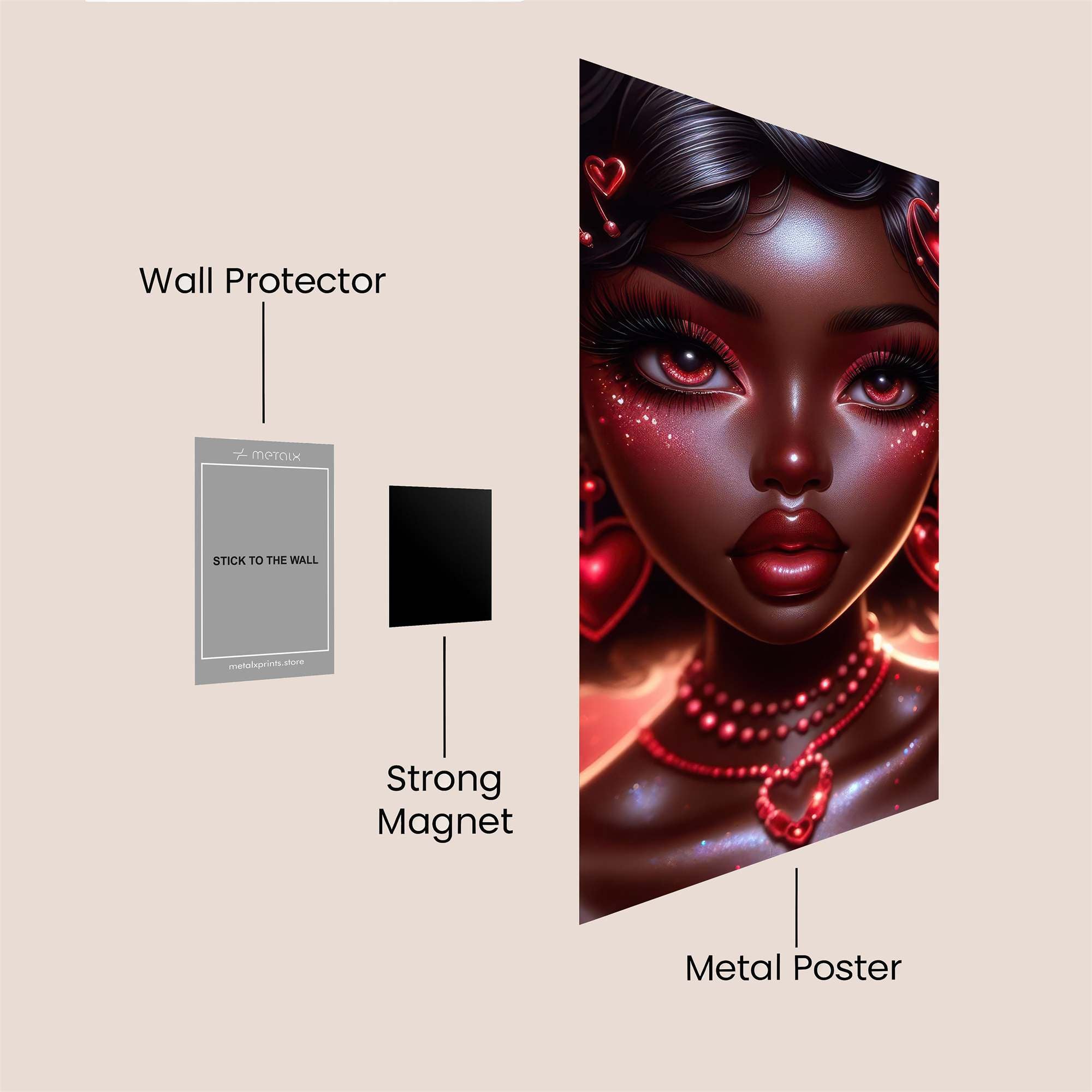 Heart Enchantress Safe Wall Magnetic / M