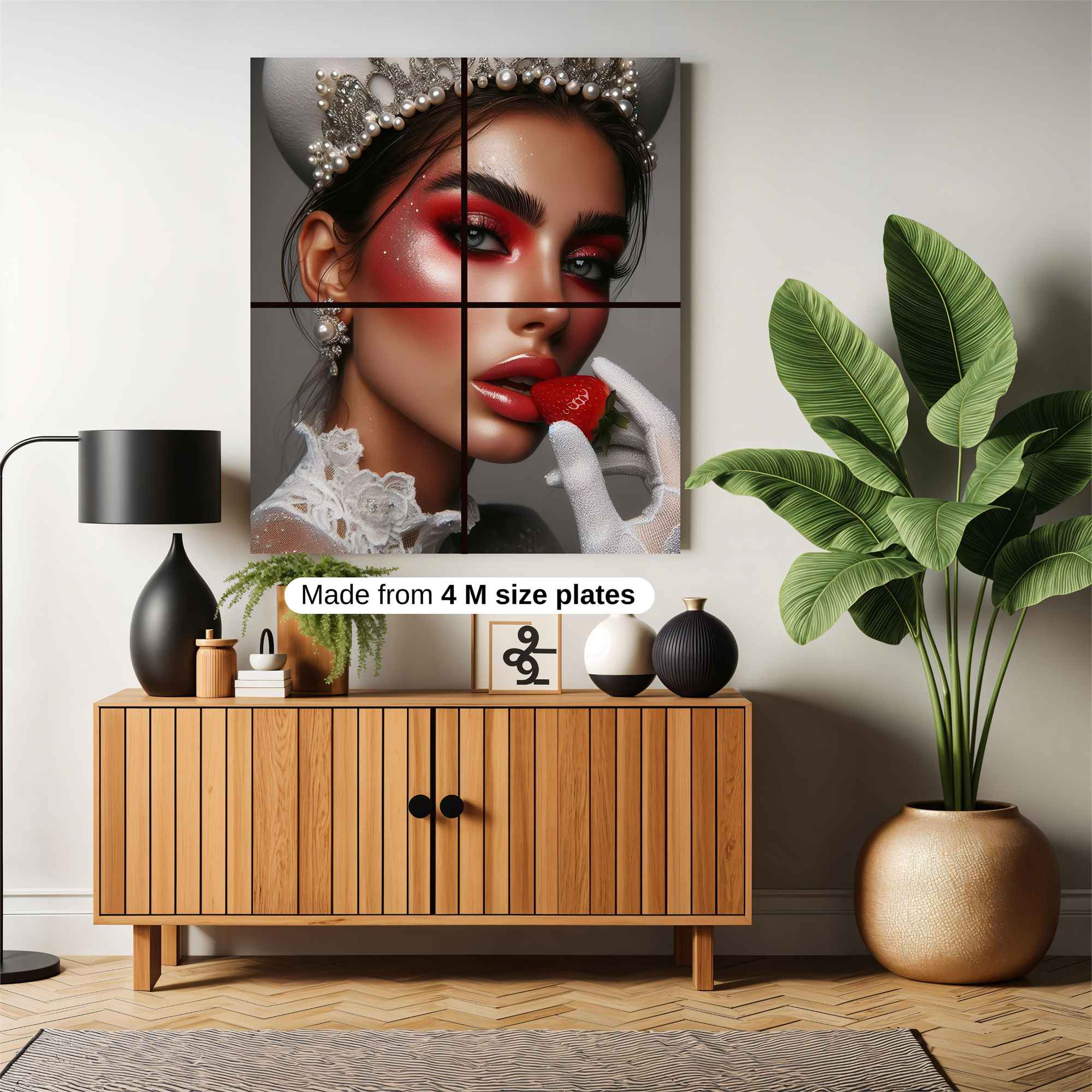 Strawberry Elegance Safe Wall Magnetic / M