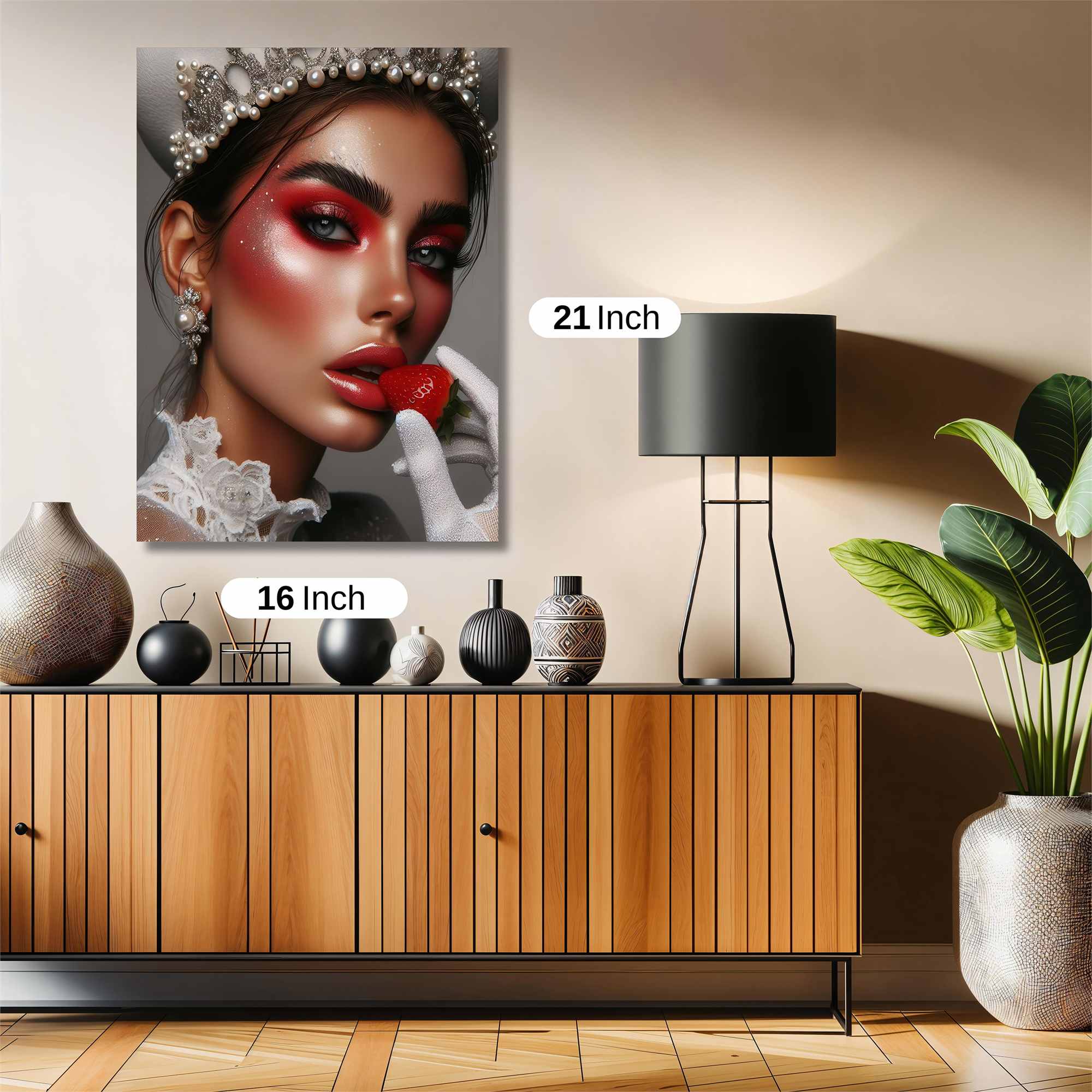 Strawberry Elegance Safe Wall Magnetic / M