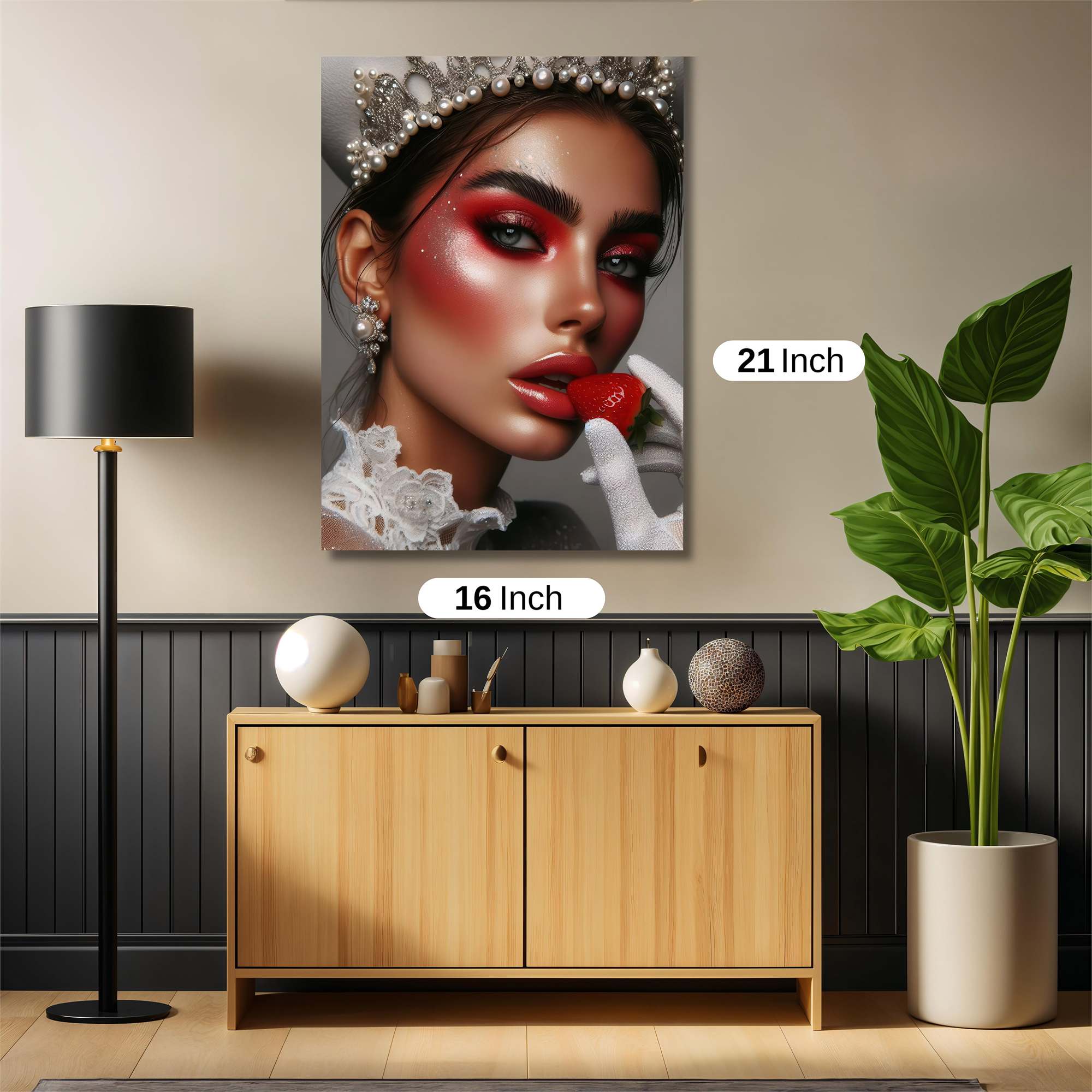 Strawberry Elegance Safe Wall Magnetic / M