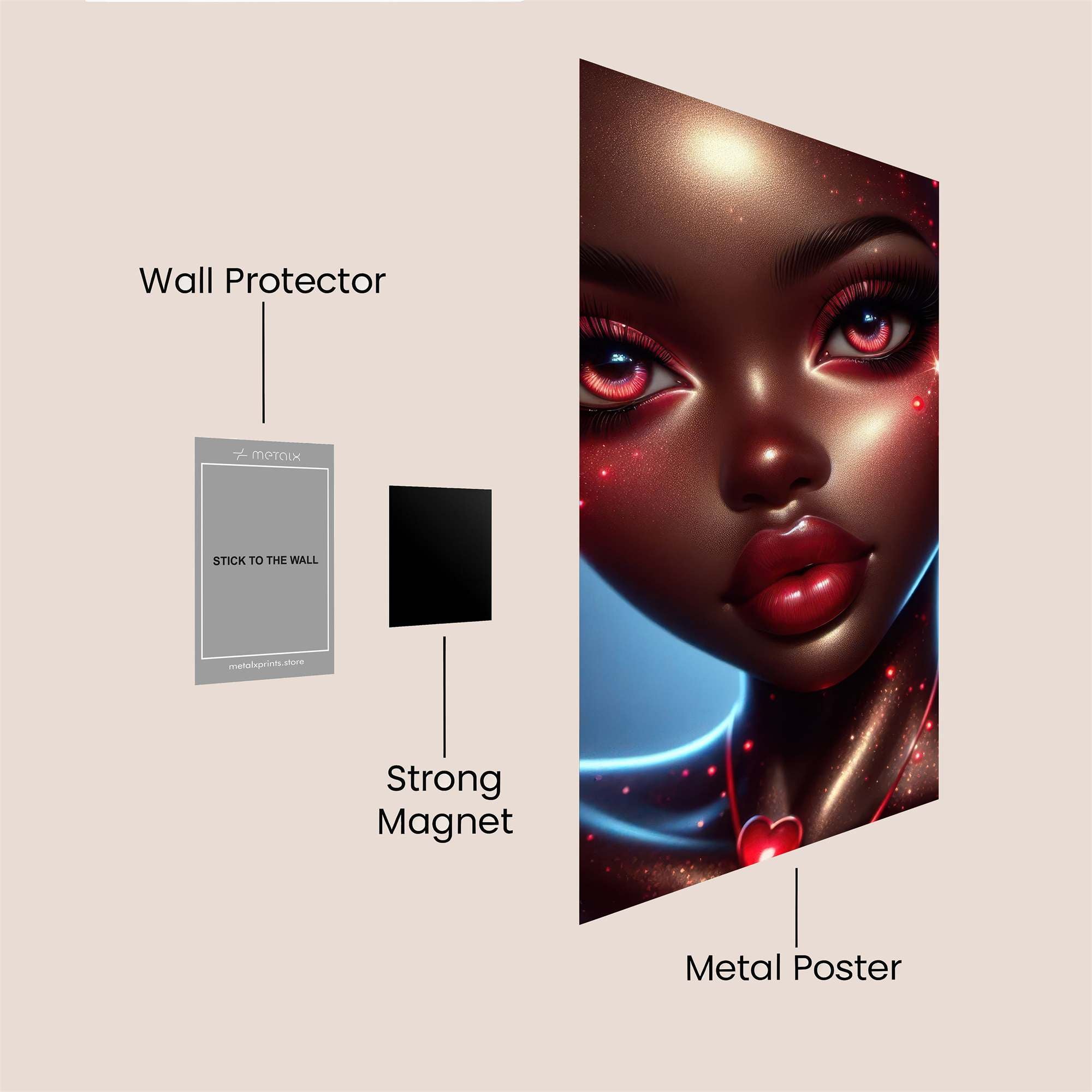 Glimmering Enigma Safe Wall Magnetic / M