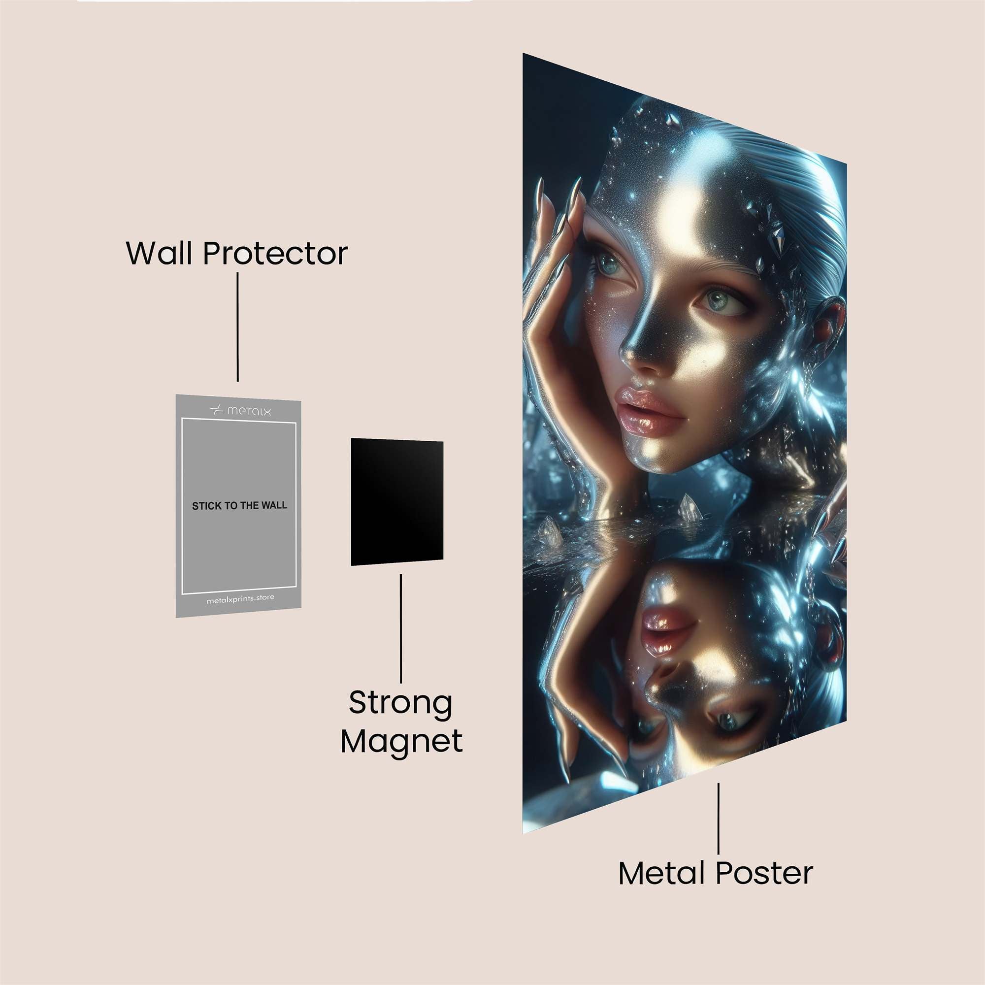 Crystal Dream Safe Wall Magnetic / M