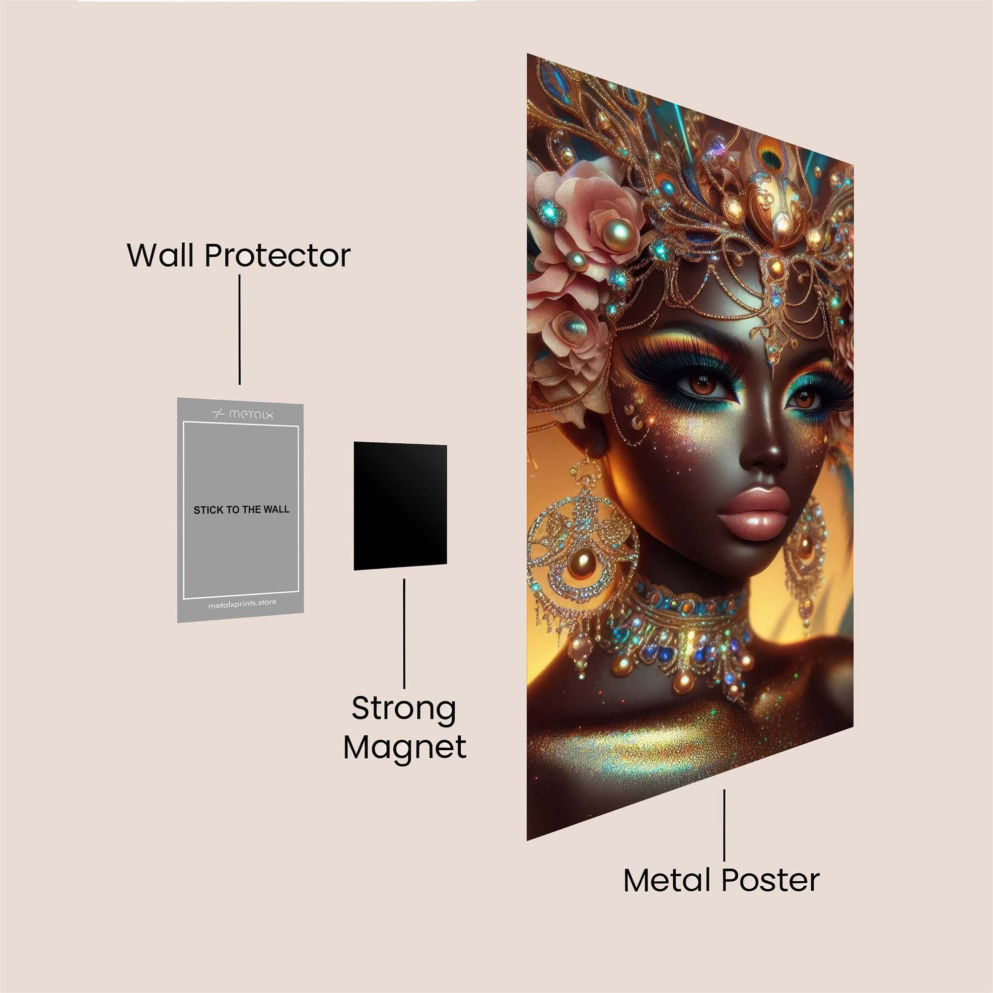 Peacock Majesty Safe Wall Magnetic / M