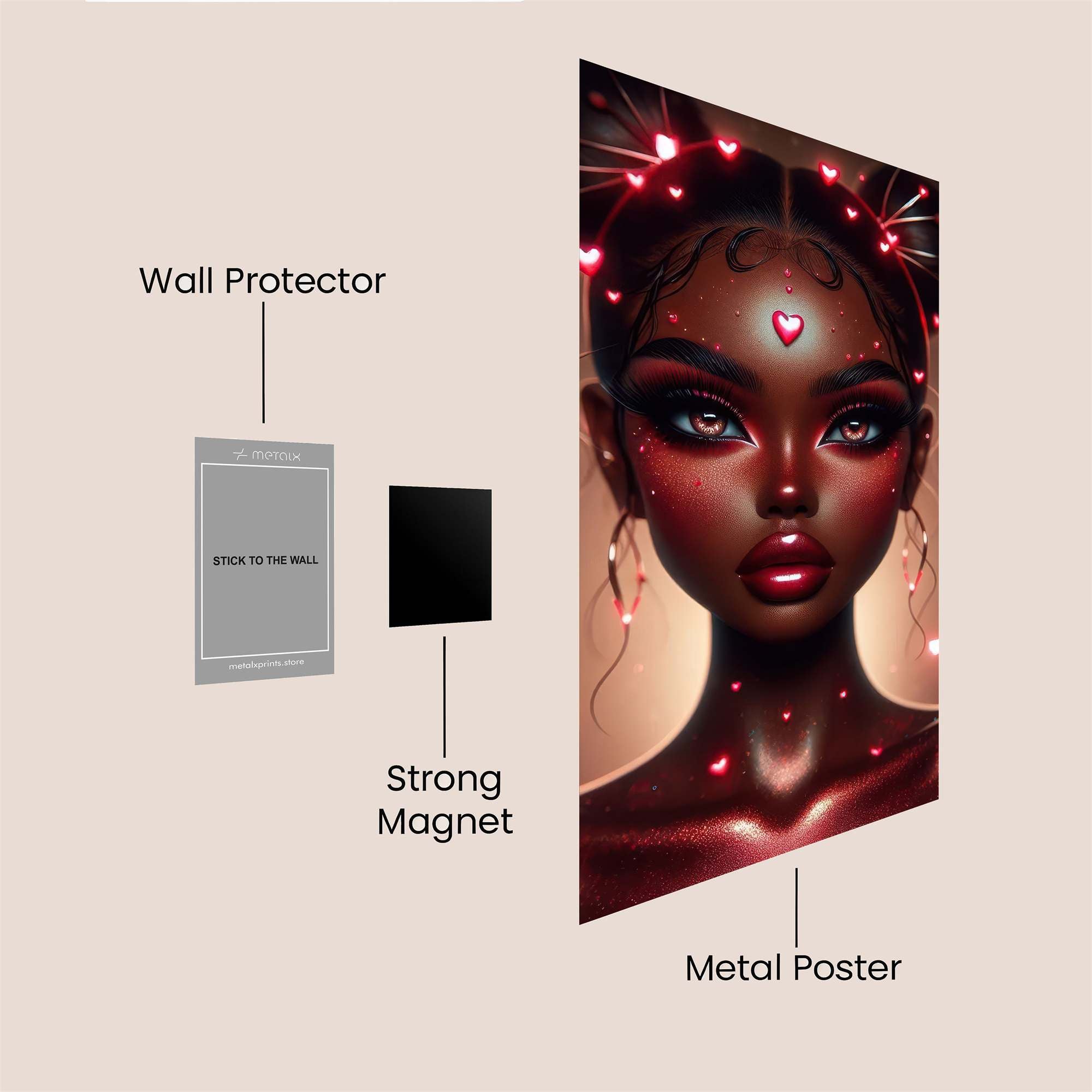 Heart Enchantress Safe Wall Magnetic / M