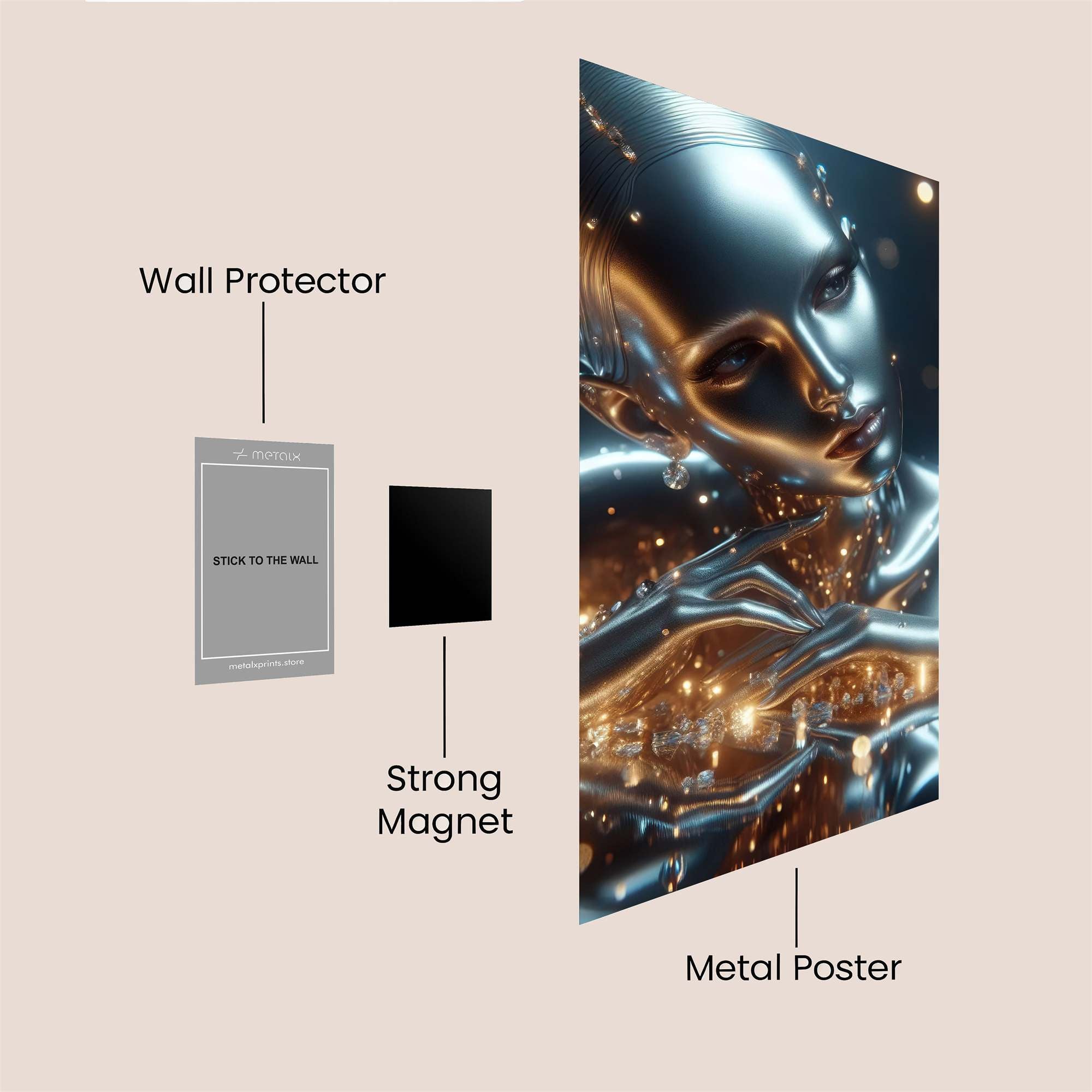 Android Enigma Safe Wall Magnetic / M