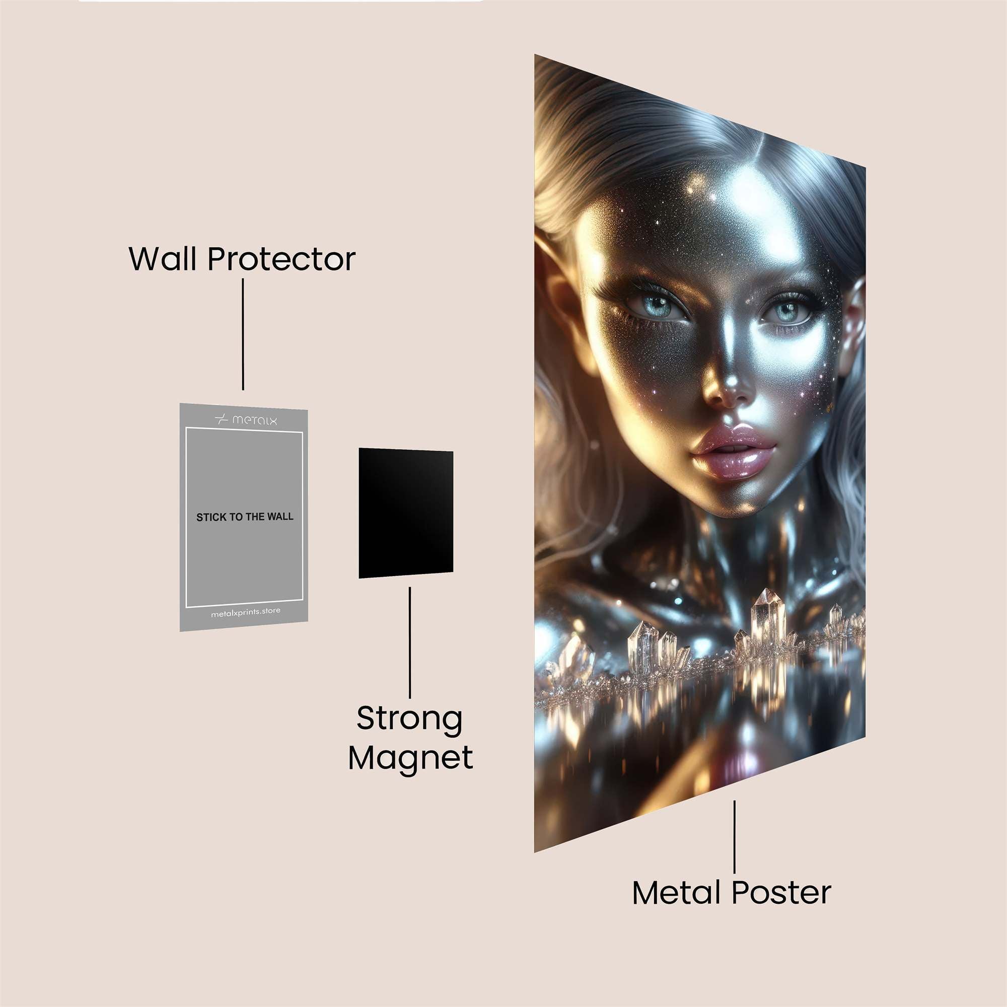 Crystal Enigma Safe Wall Magnetic / M