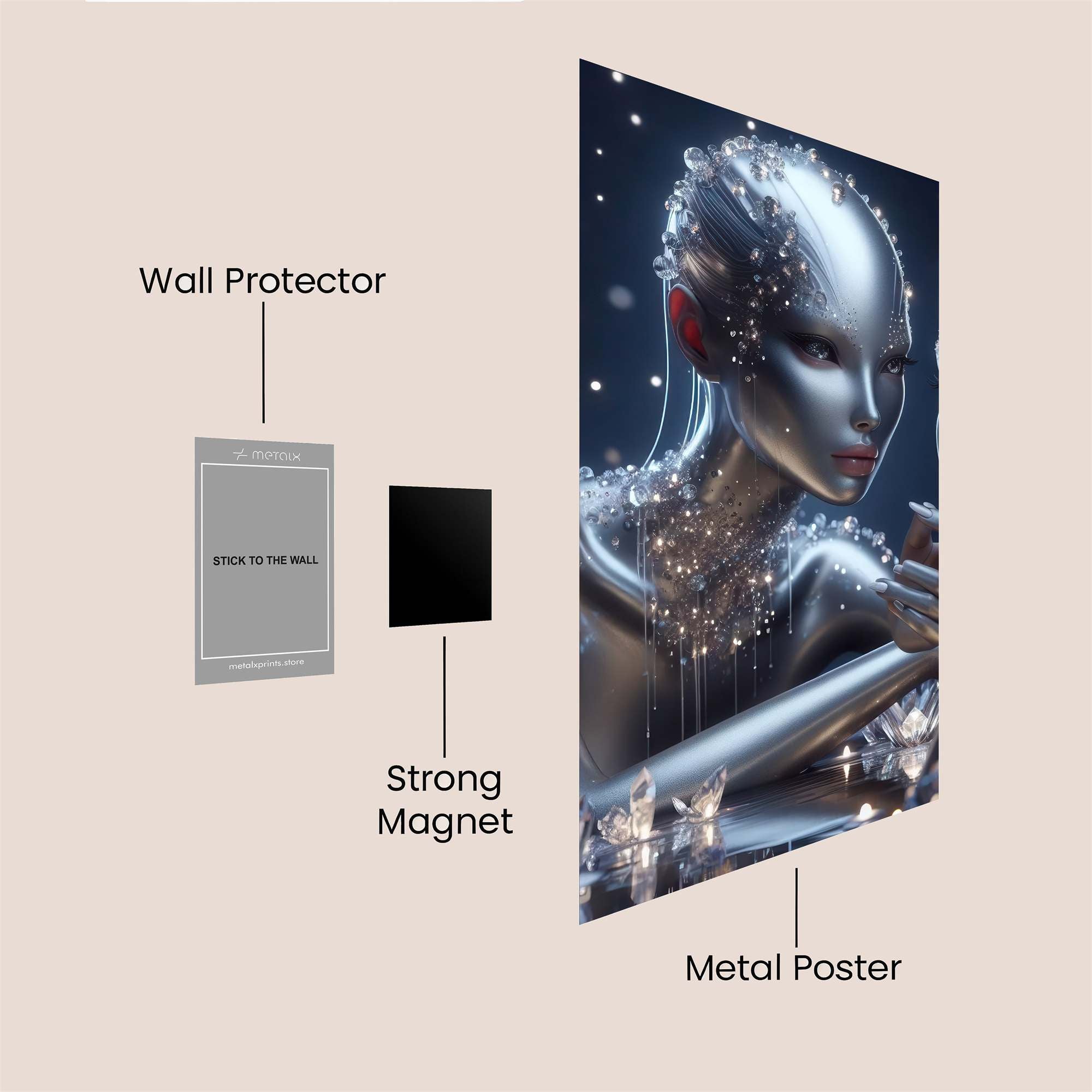 Android Serenity Safe Wall Magnetic / M