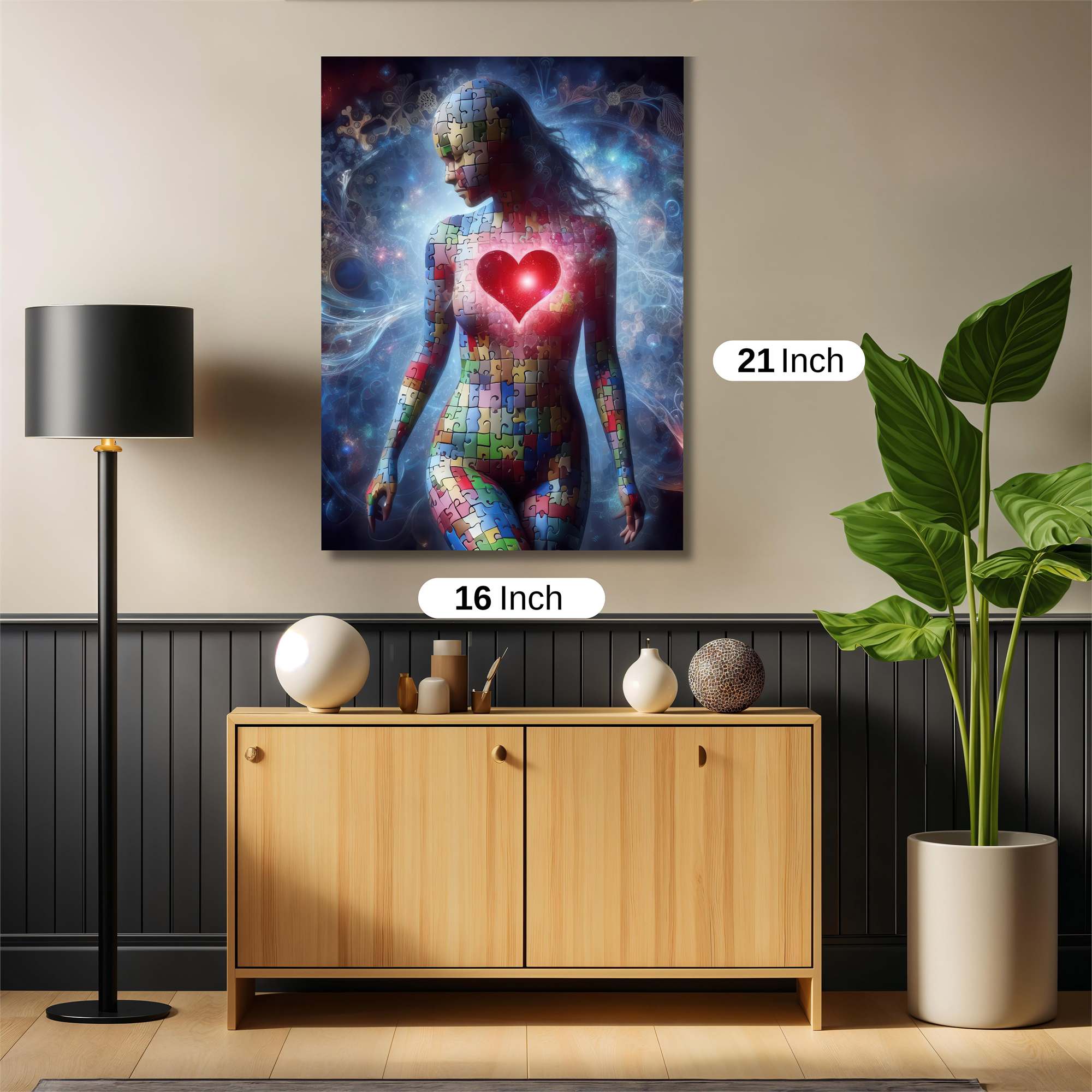 Puzzle Love Safe Wall Magnetic / M