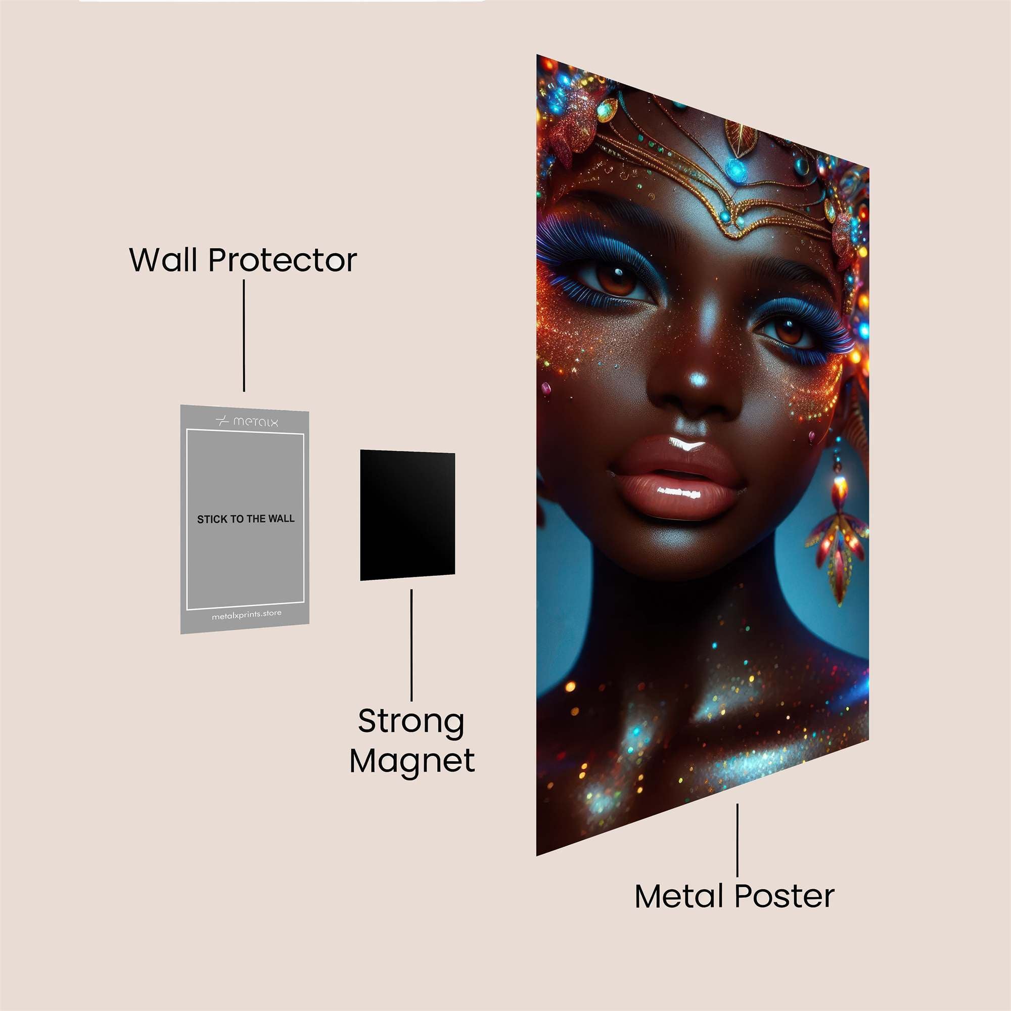 Luminous Enchantress Safe Wall Magnetic / M