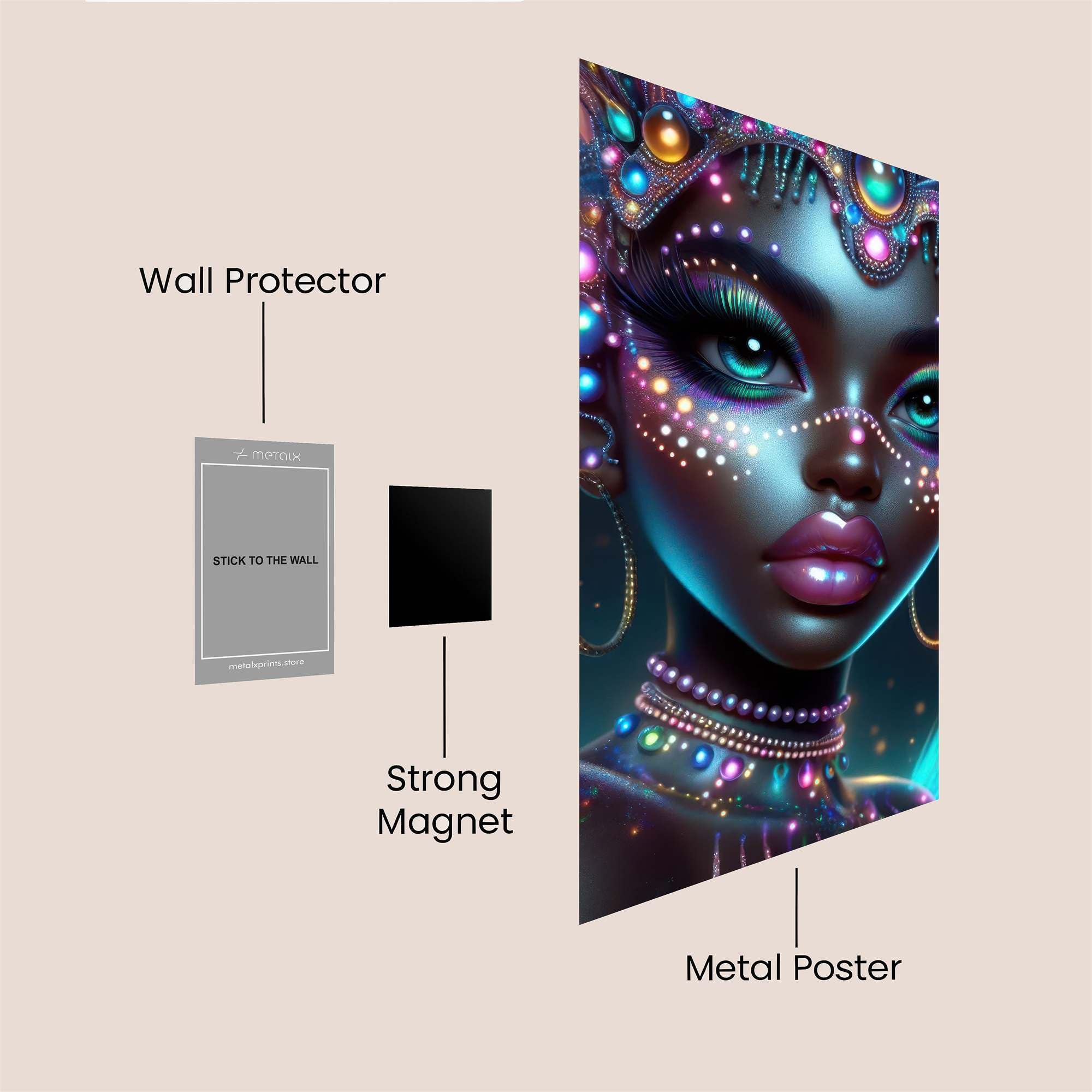 Feathered Enchantment Safe Wall Magnetic / M