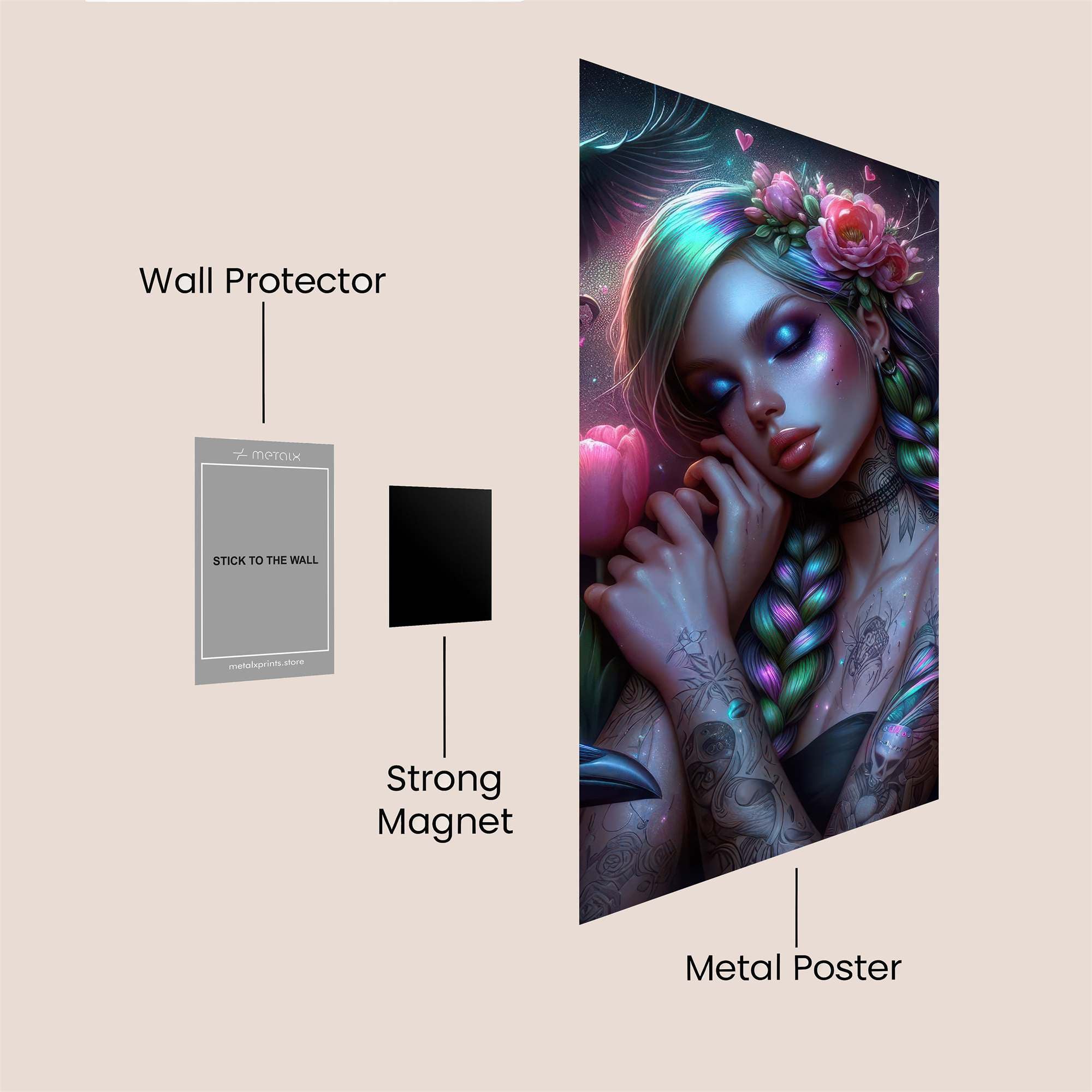 Raven Dream Safe Wall Magnetic / M