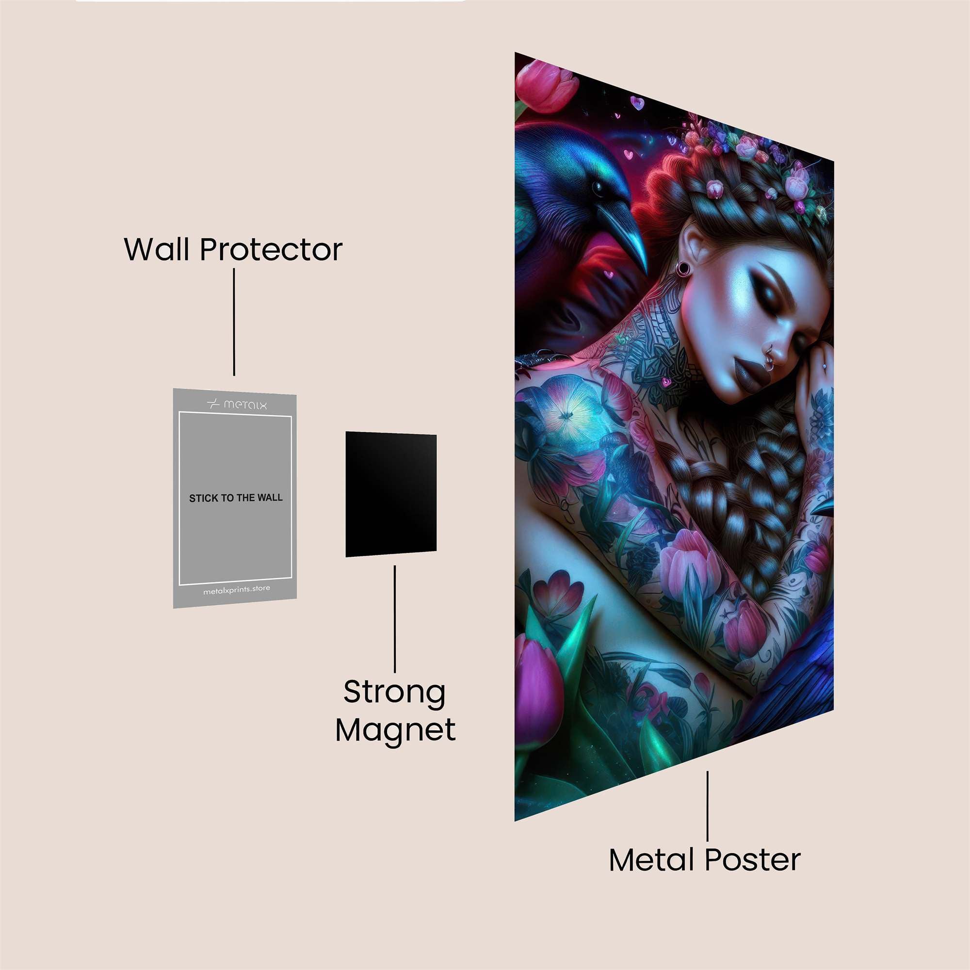 Raven Serenity Safe Wall Magnetic / M
