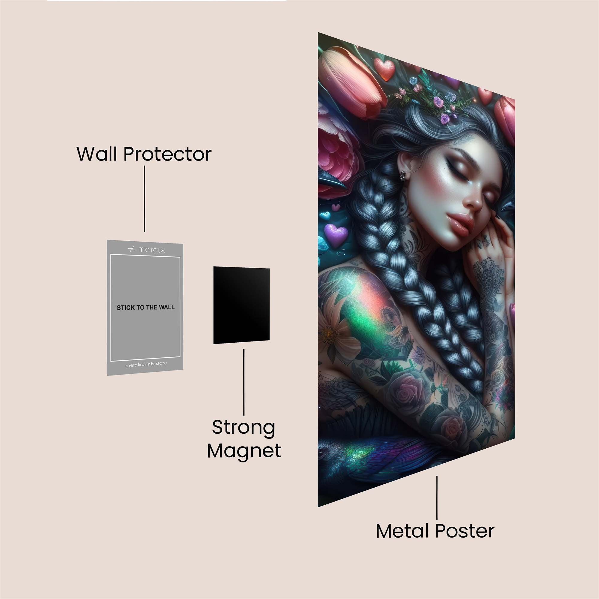 Raven Dream Safe Wall Magnetic / M