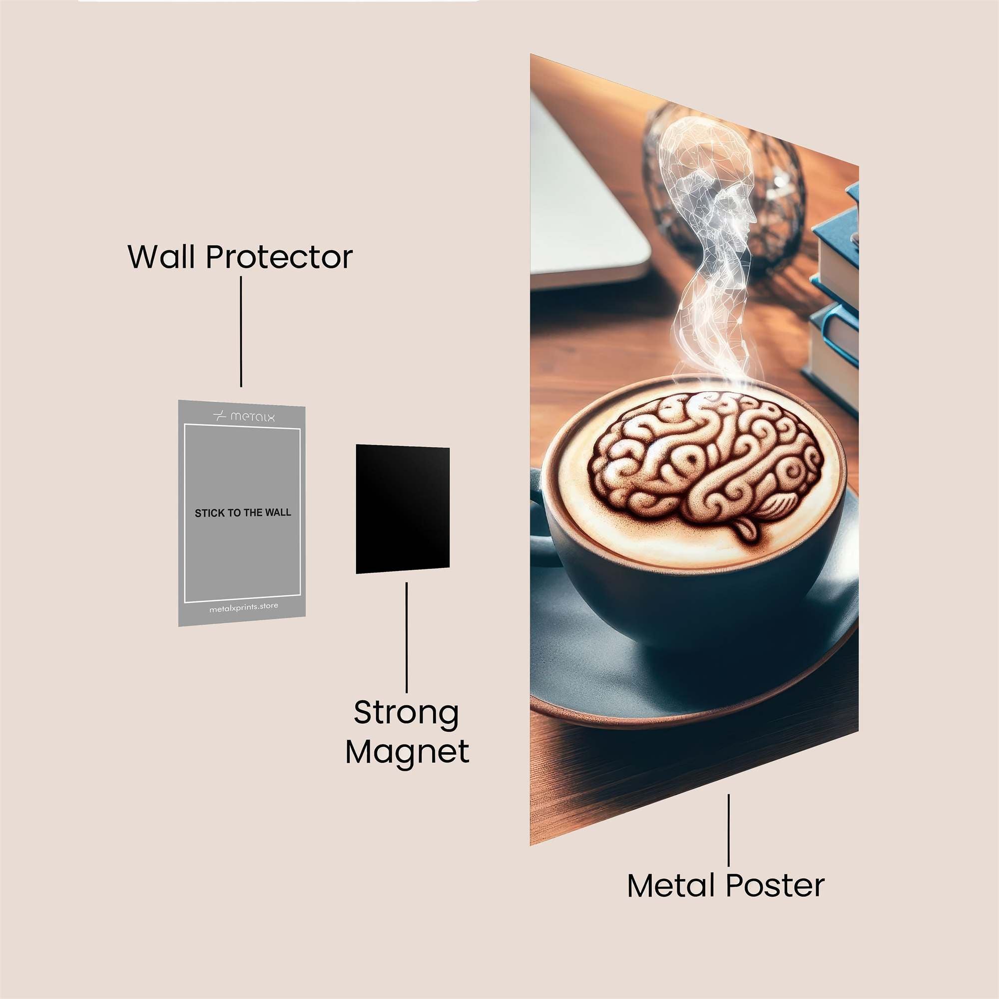 Brain Brew Safe Wall Magnetic / M