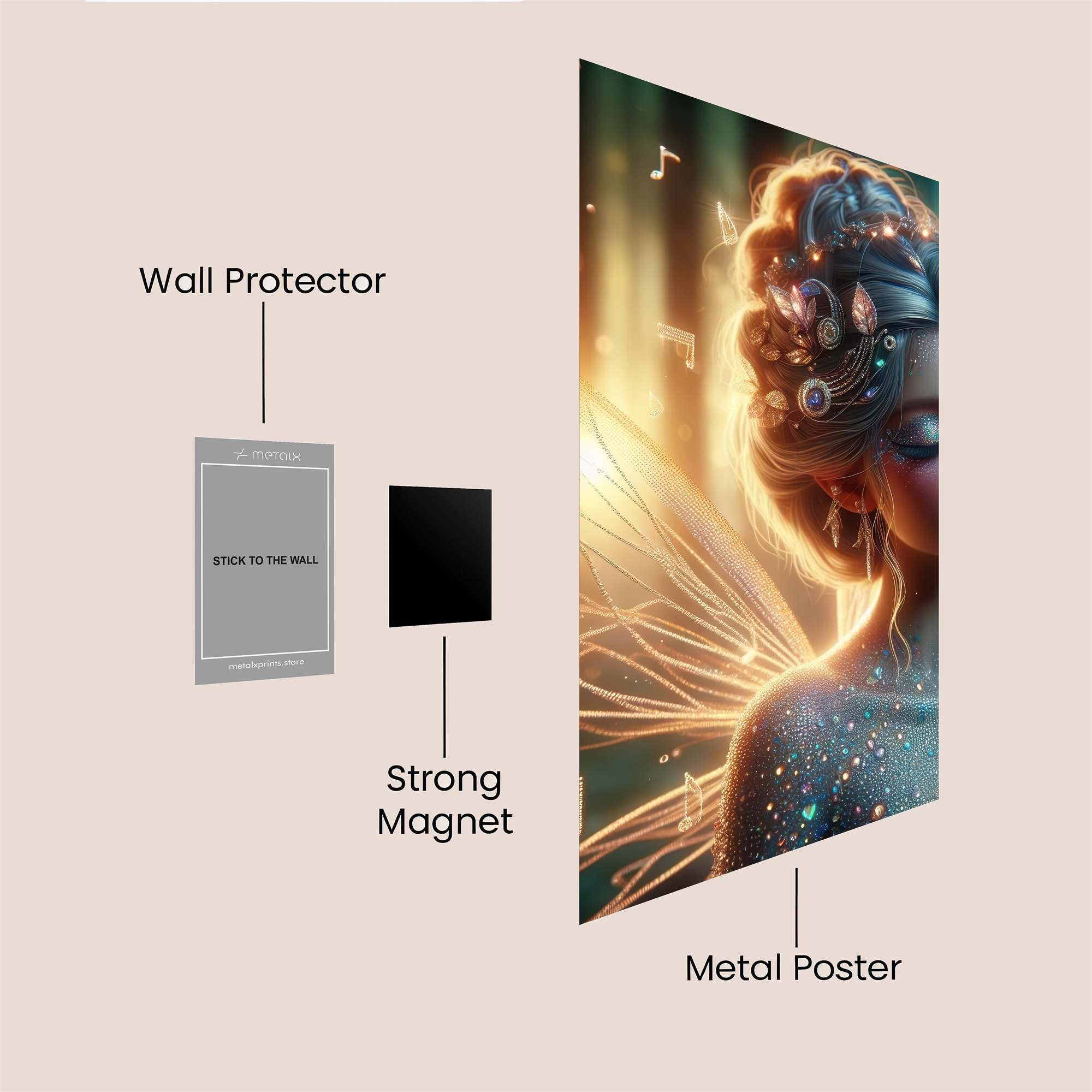 Fairy Enchantment Safe Wall Magnetic / M