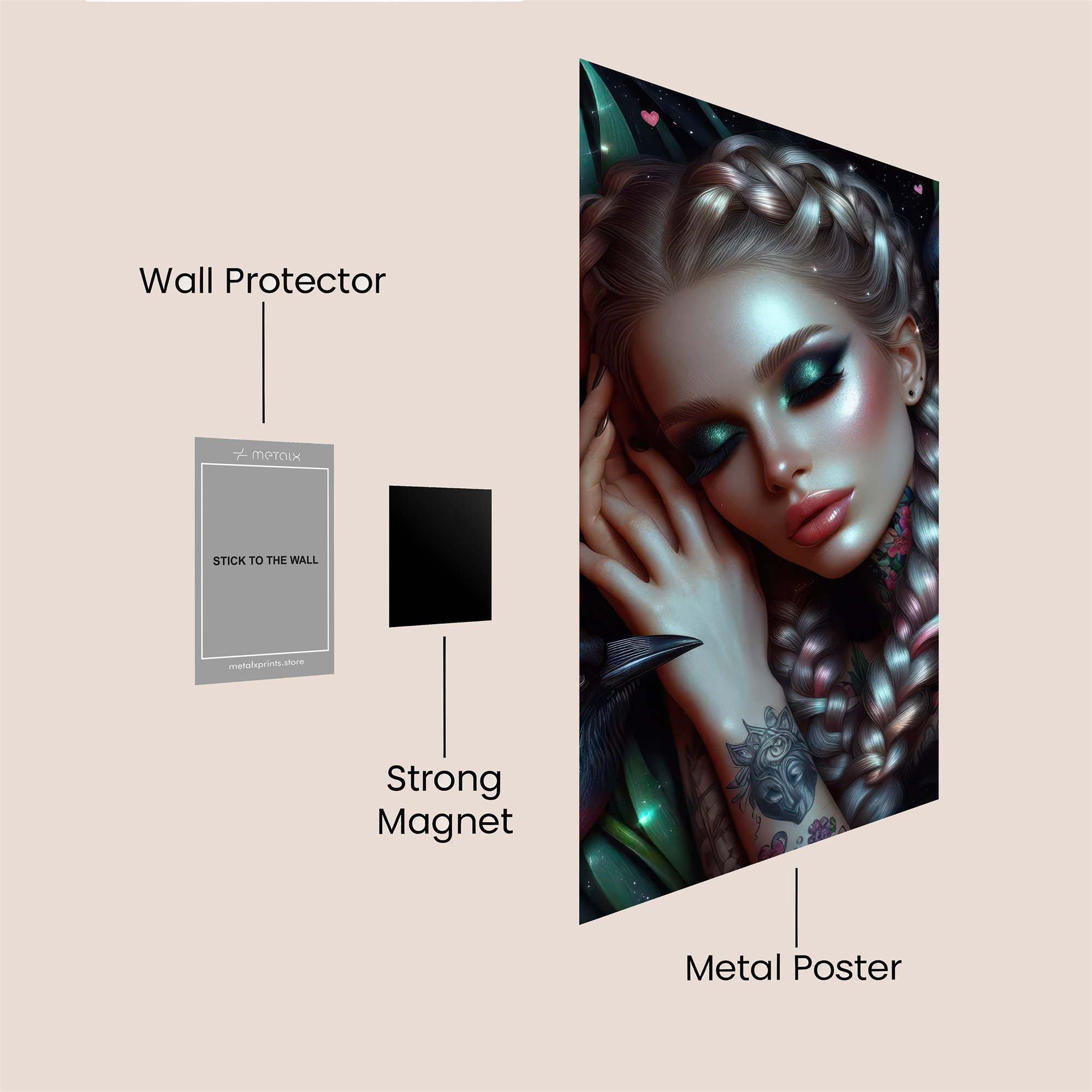 Raven Dream Safe Wall Magnetic / M
