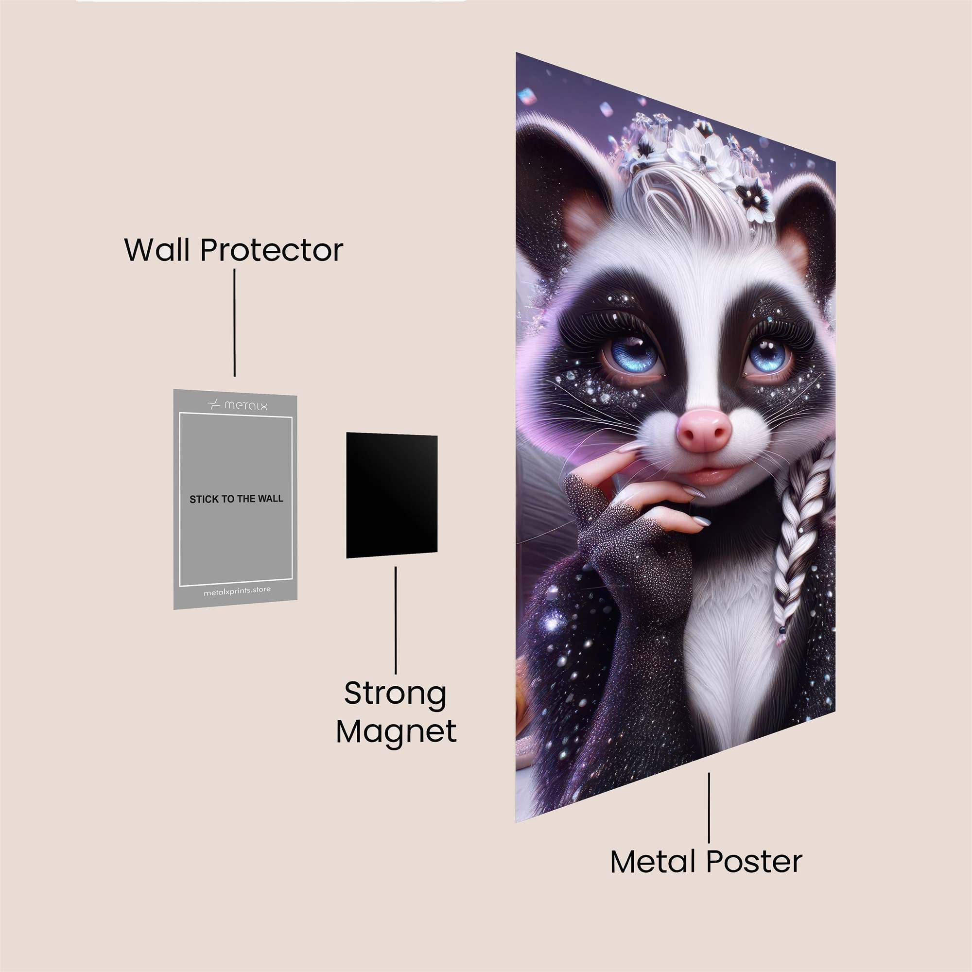 Skunk Royalty Safe Wall Magnetic / M