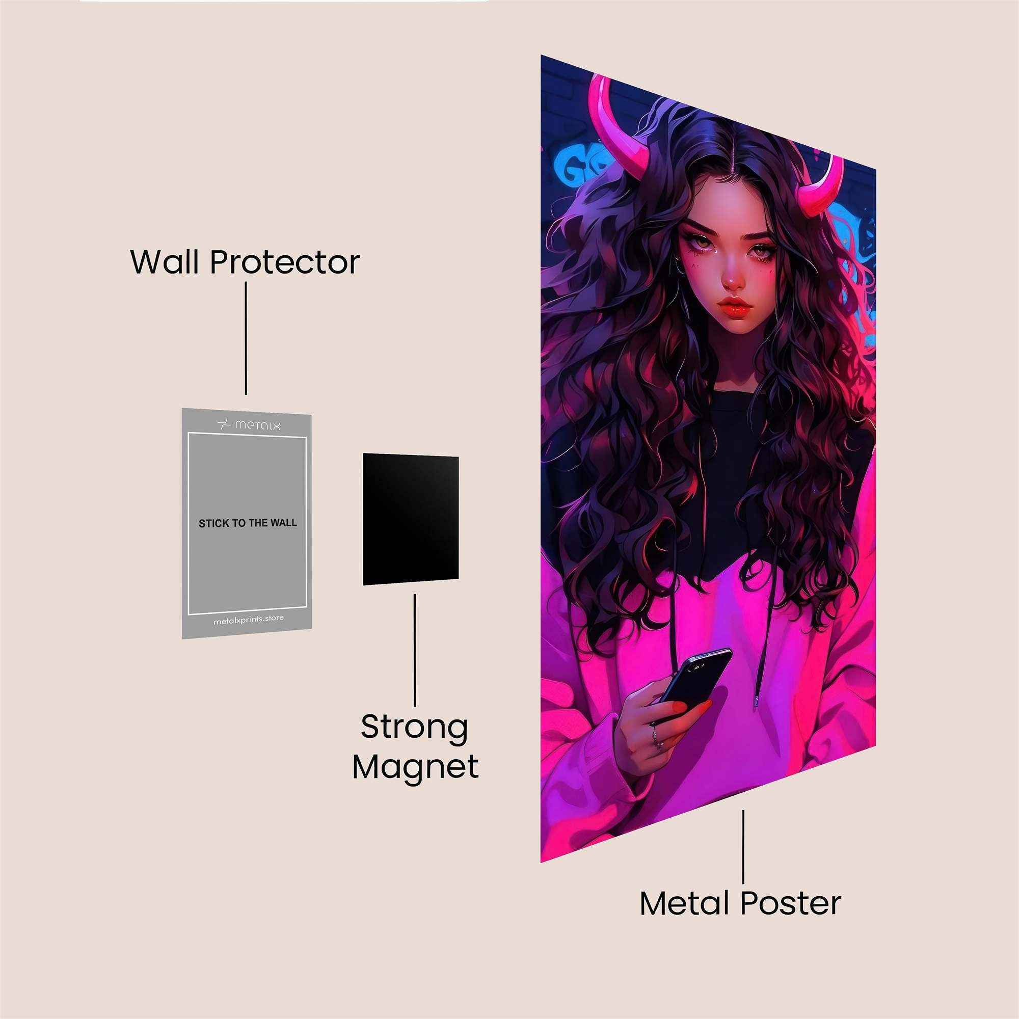 Devilish Aura Safe Wall Magnetic / M