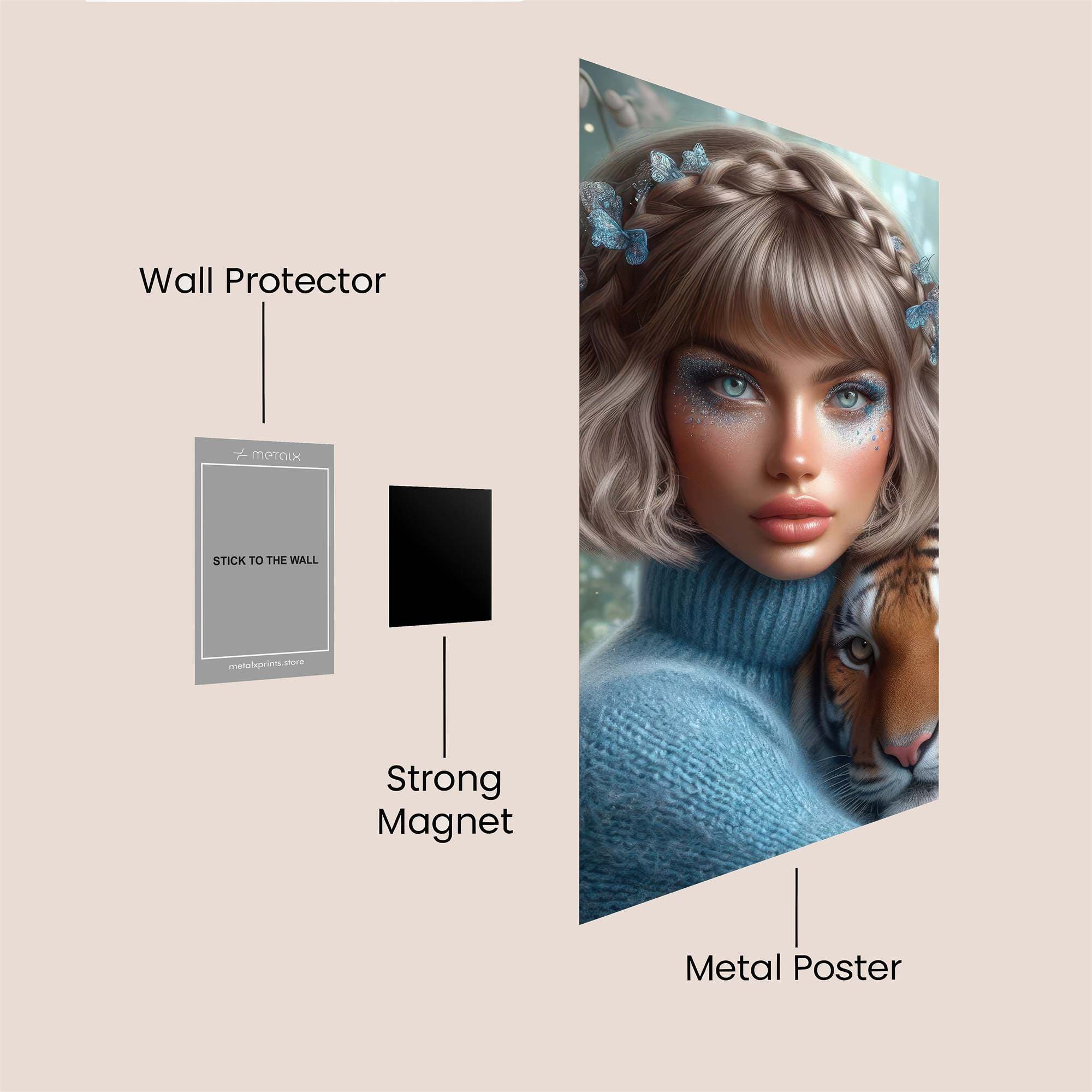 Butterfly Serenity Safe Wall Magnetic / M