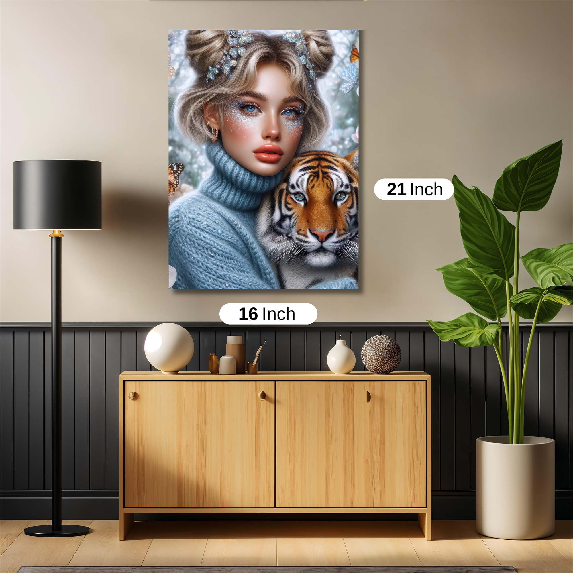 Tiger Serenity Safe Wall Magnetic / M