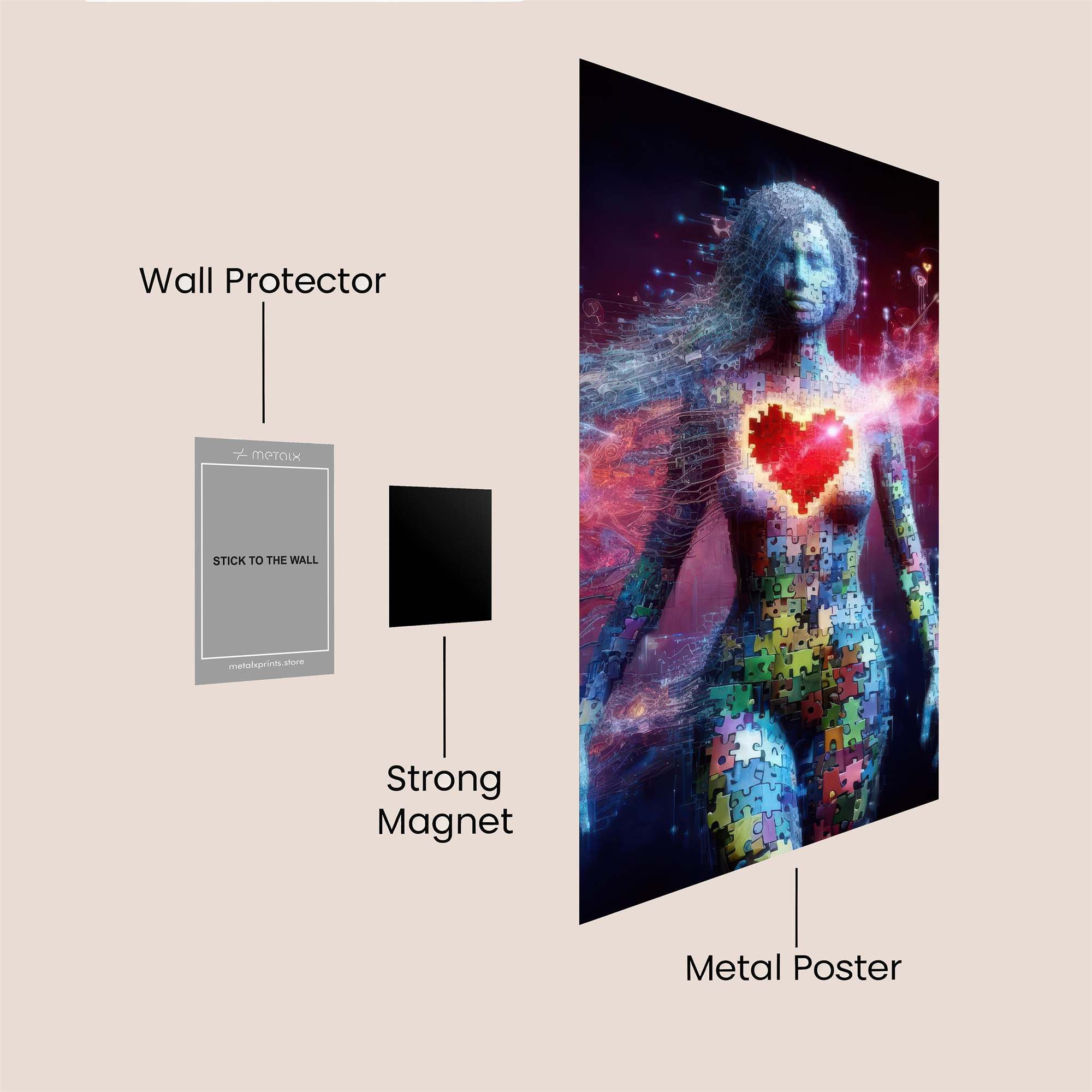 Puzzle Passion Safe Wall Magnetic / M
