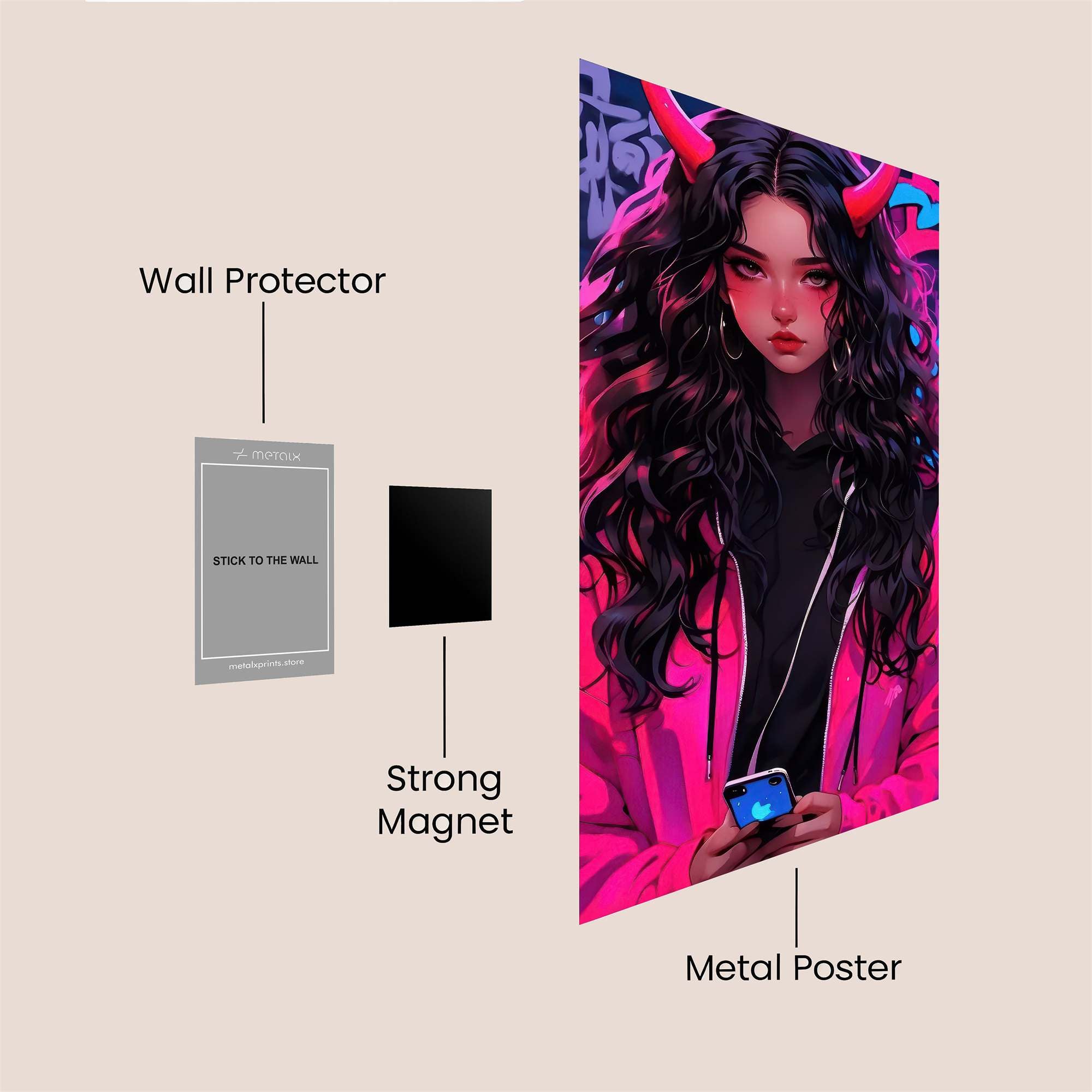 Demon Chill Safe Wall Magnetic / M