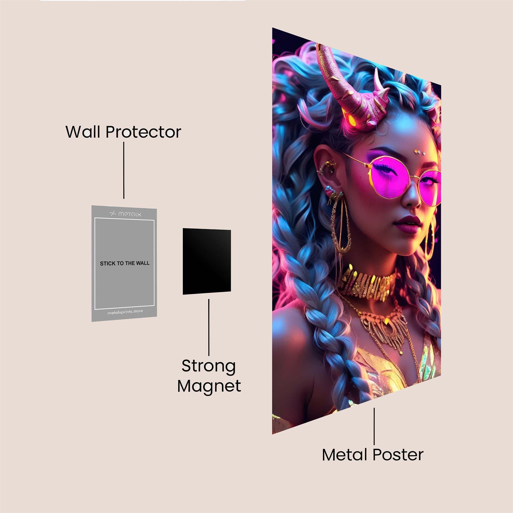 Demon Diva Safe Wall Magnetic / M