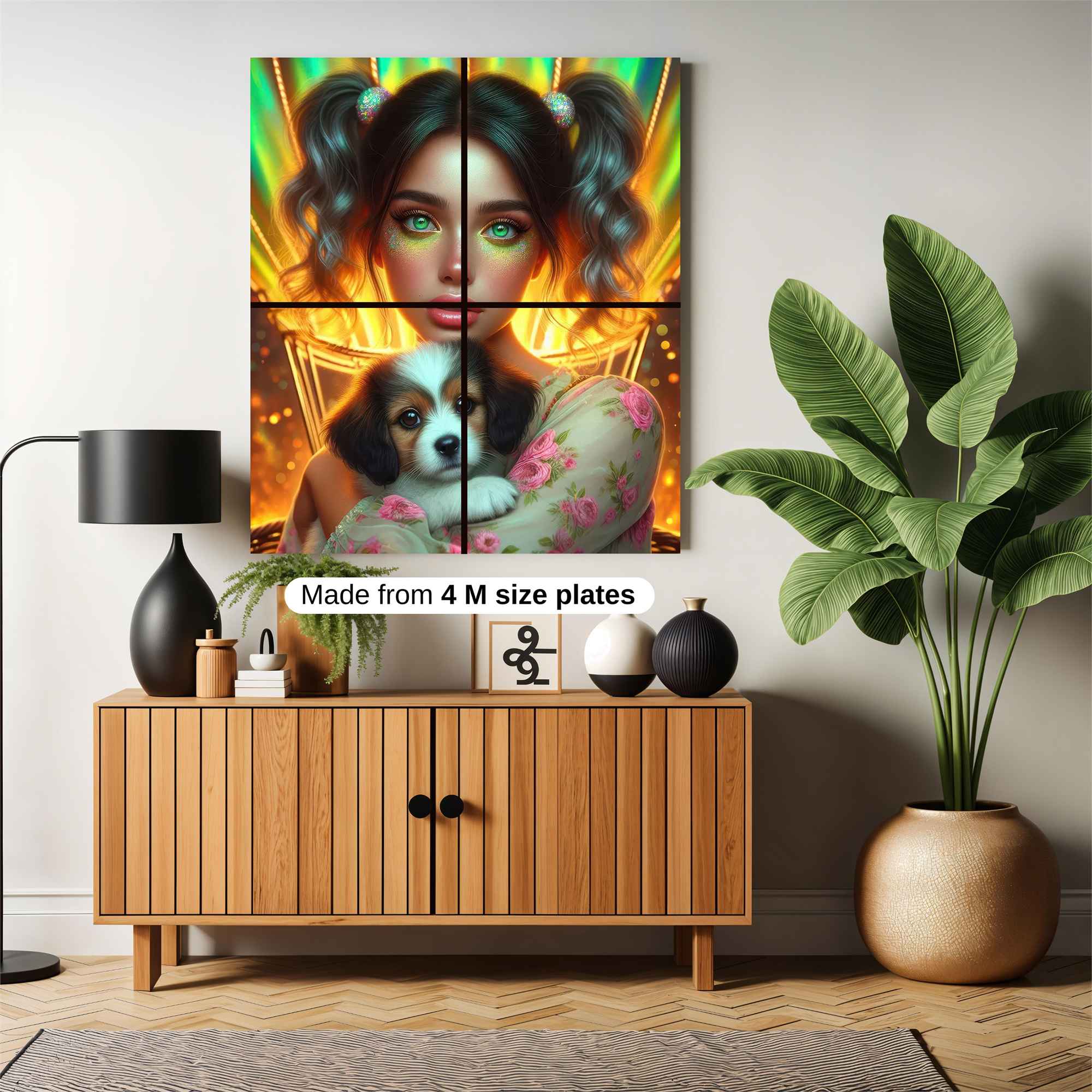 PuppyWhimsy Safe Wall Magnetic / M