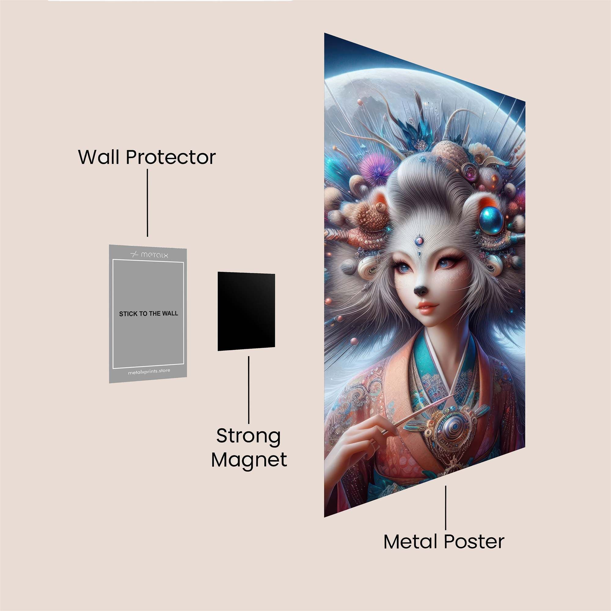 Moon Enchantress Safe Wall Magnetic / M