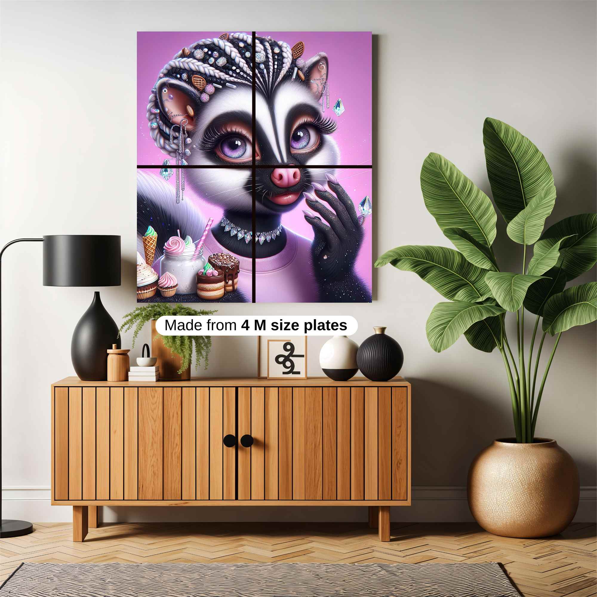 Skunk Glamour Safe Wall Magnetic / M