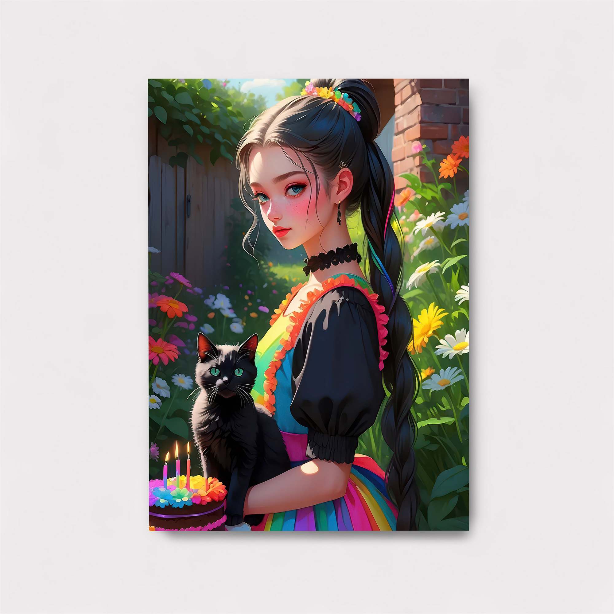 Cat Celebration Safe Wall Magnetic / M