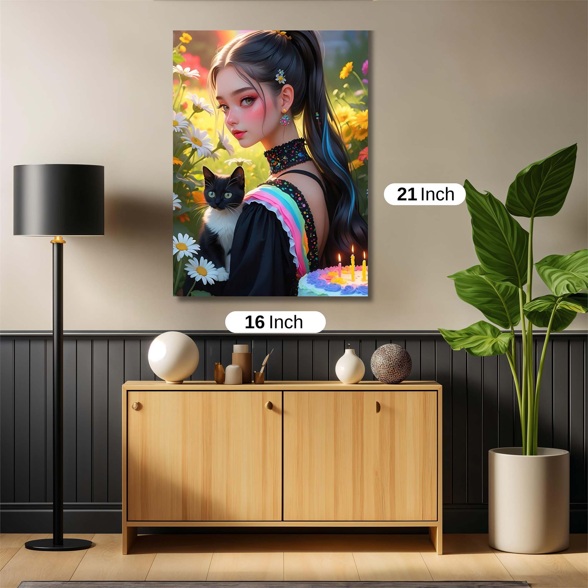 FloralWhimsy Safe Wall Magnetic / M