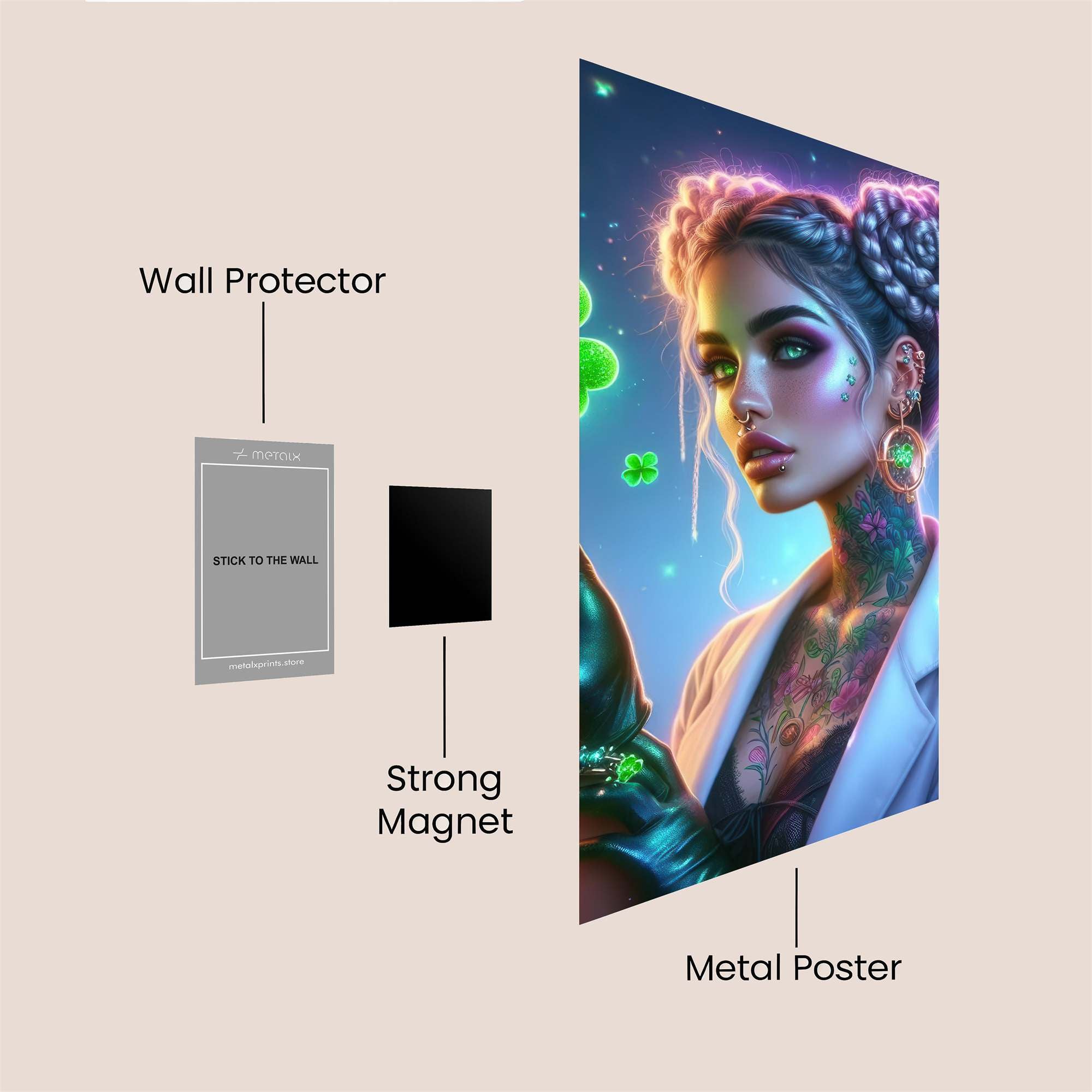 Scientist Serene Safe Wall Magnetic / M