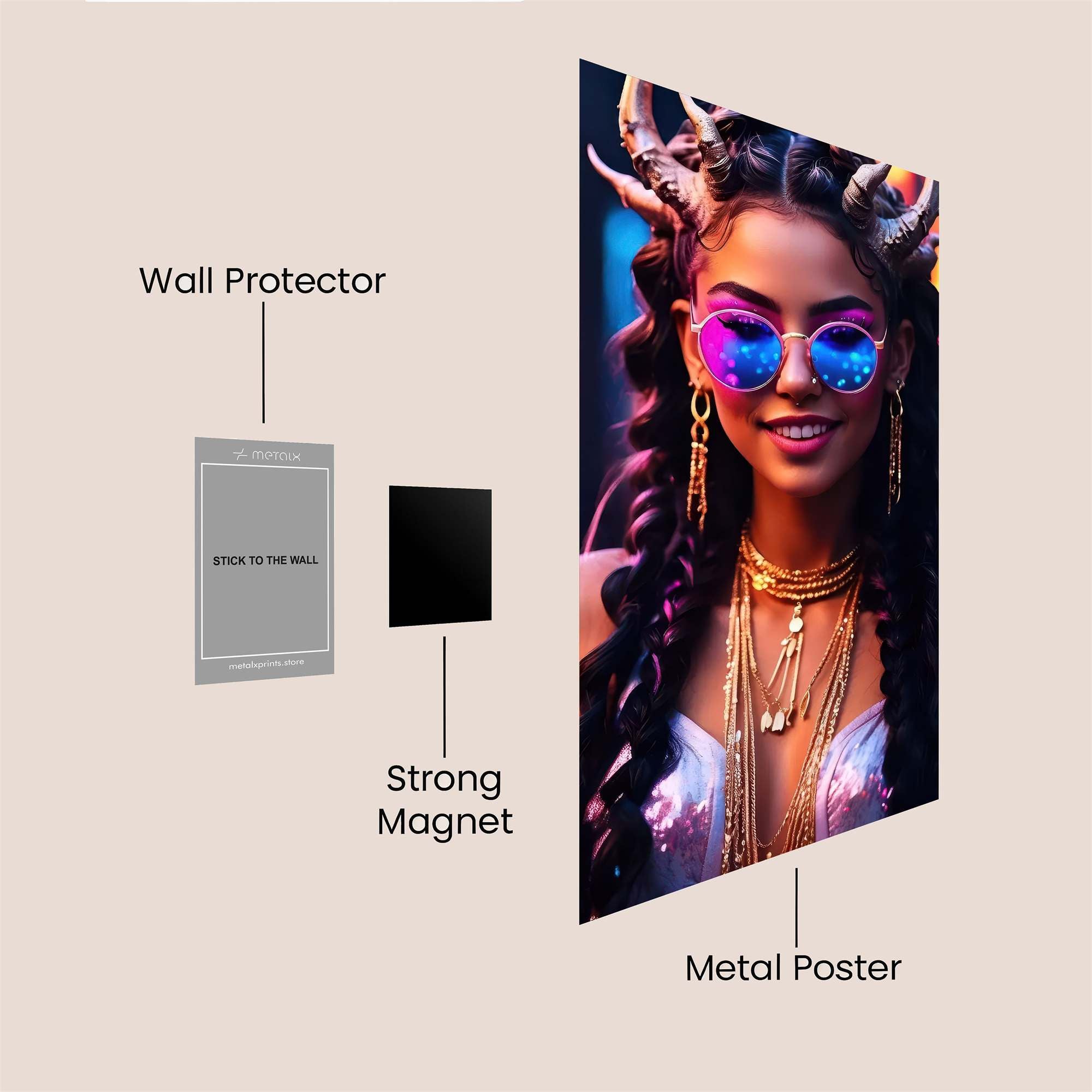 Neon Empress Safe Wall Magnetic / M